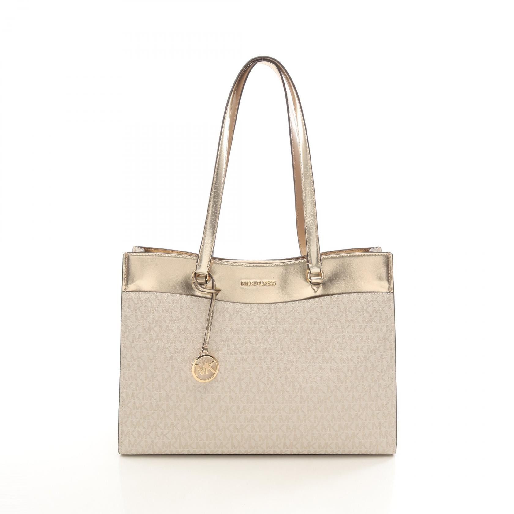 Michael Kors Michael Kors Michael Kors Jet Set Travel Coated Canvas Tote Bag Plastic / Synthetic Tote Bag DUTY FREE for USA Size ONE SIZE - 1 Thumbnail