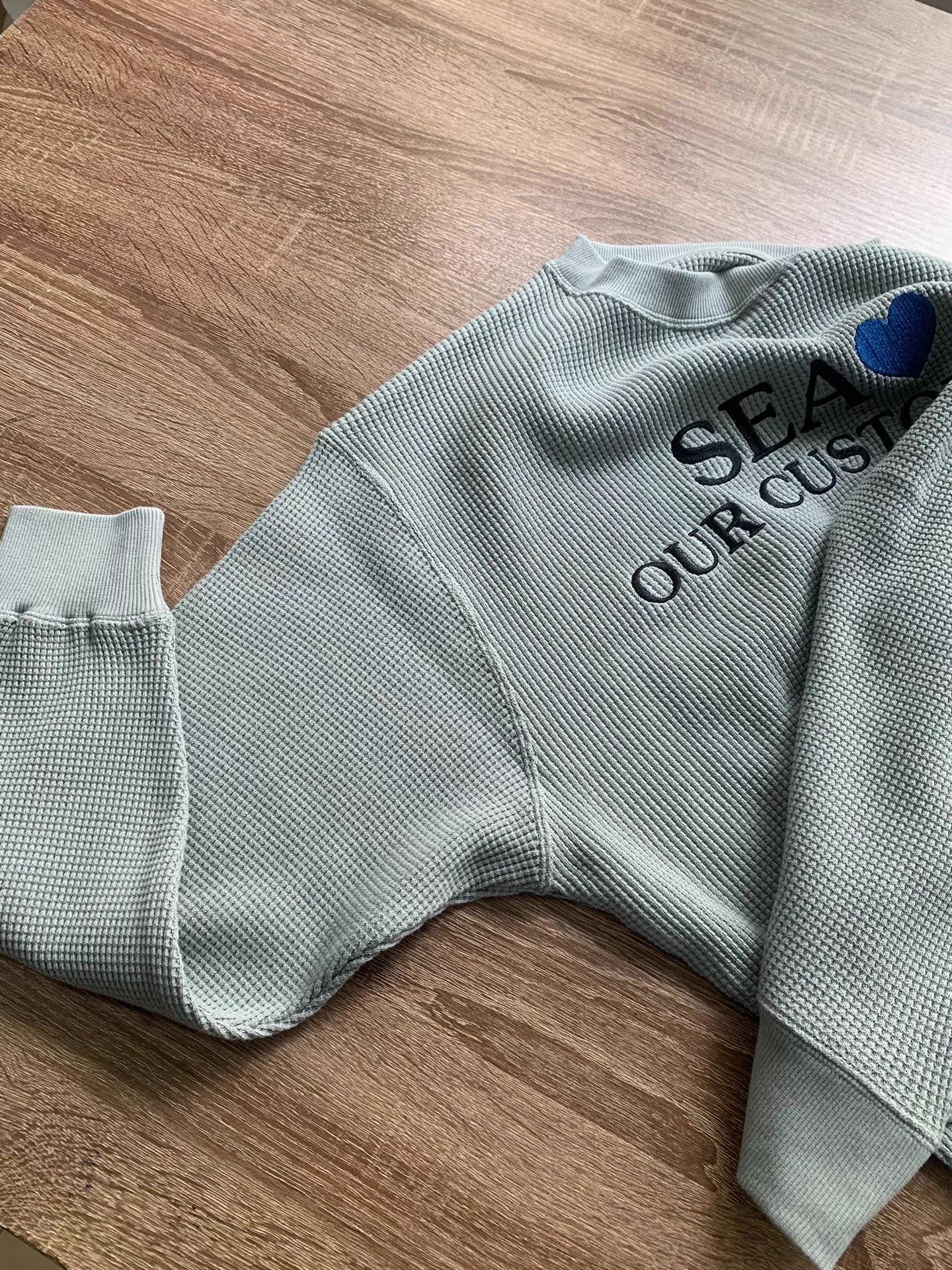 Supreme WIND AND SEA Waffle Crew Neck Shirt Ｑ22 Size US M / EU 48-50 / 2 - 4 Thumbnail