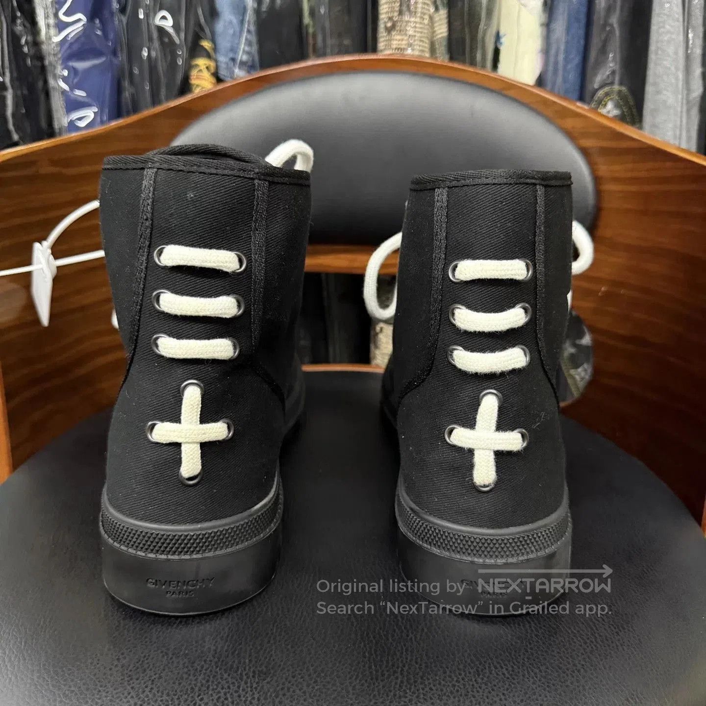 Givenchy Black Lace-Up Ankle Boots Size 7. Size US 7 / EU 40 - 3 Thumbnail