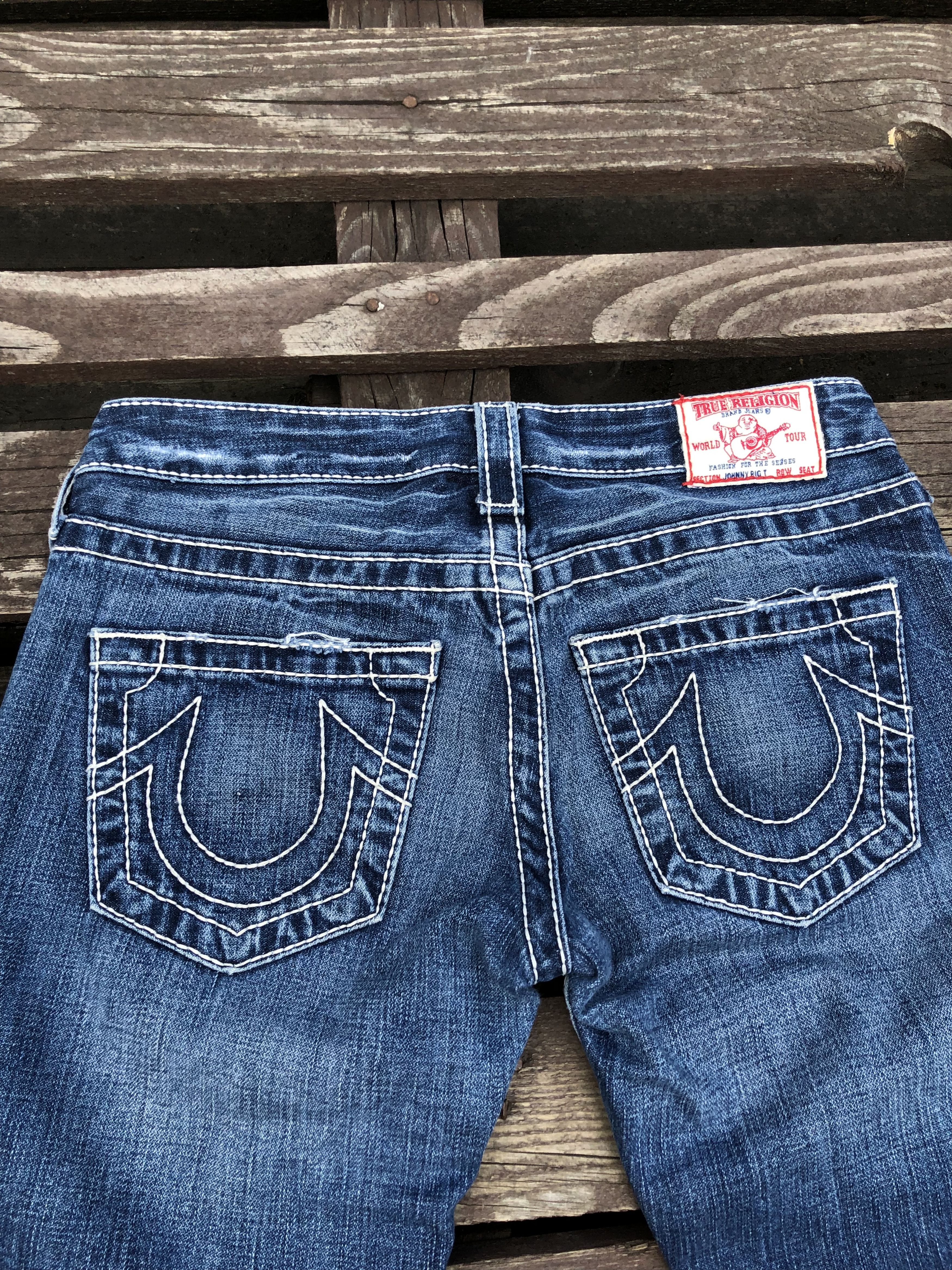 True Religion True Religion Y2K Vintage Johnny Big T Denim Jeans Size 27 Size 27" / US 4 / IT 40 - 17 Thumbnail