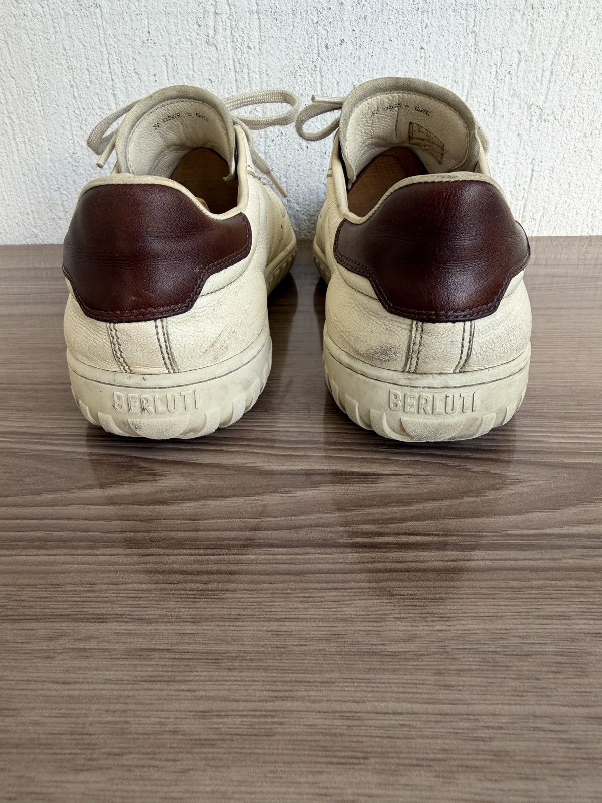Berluti Eden scritto leather trainers Size US 9.5 / EU 42-43 - 18 Thumbnail