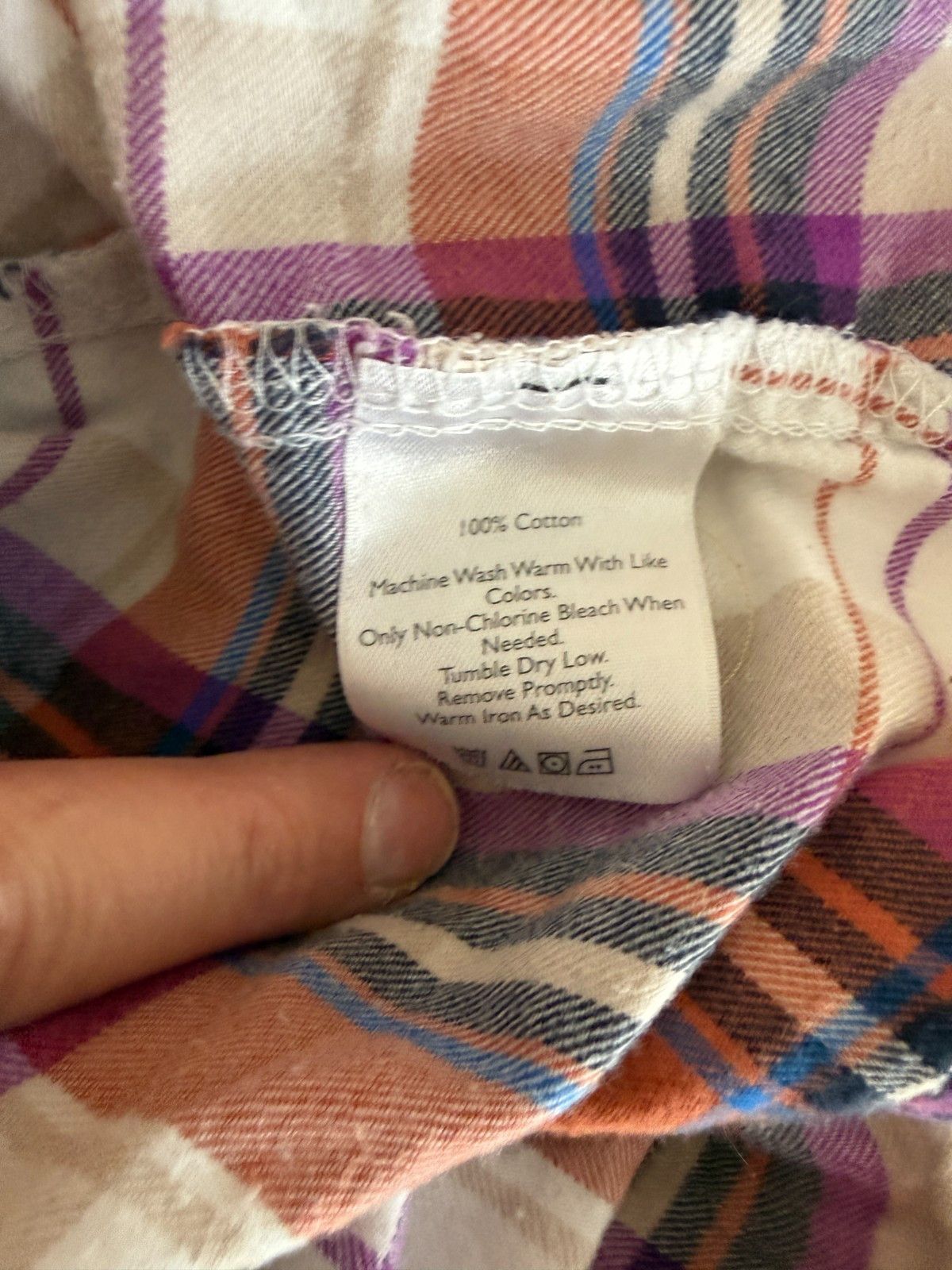 Eddie Bauer Eddie Bauer Womens XL Pink Flannel Shirt Cotton Plaid Butto Size XL / US 12-14 / IT 48-50 - 6 Thumbnail