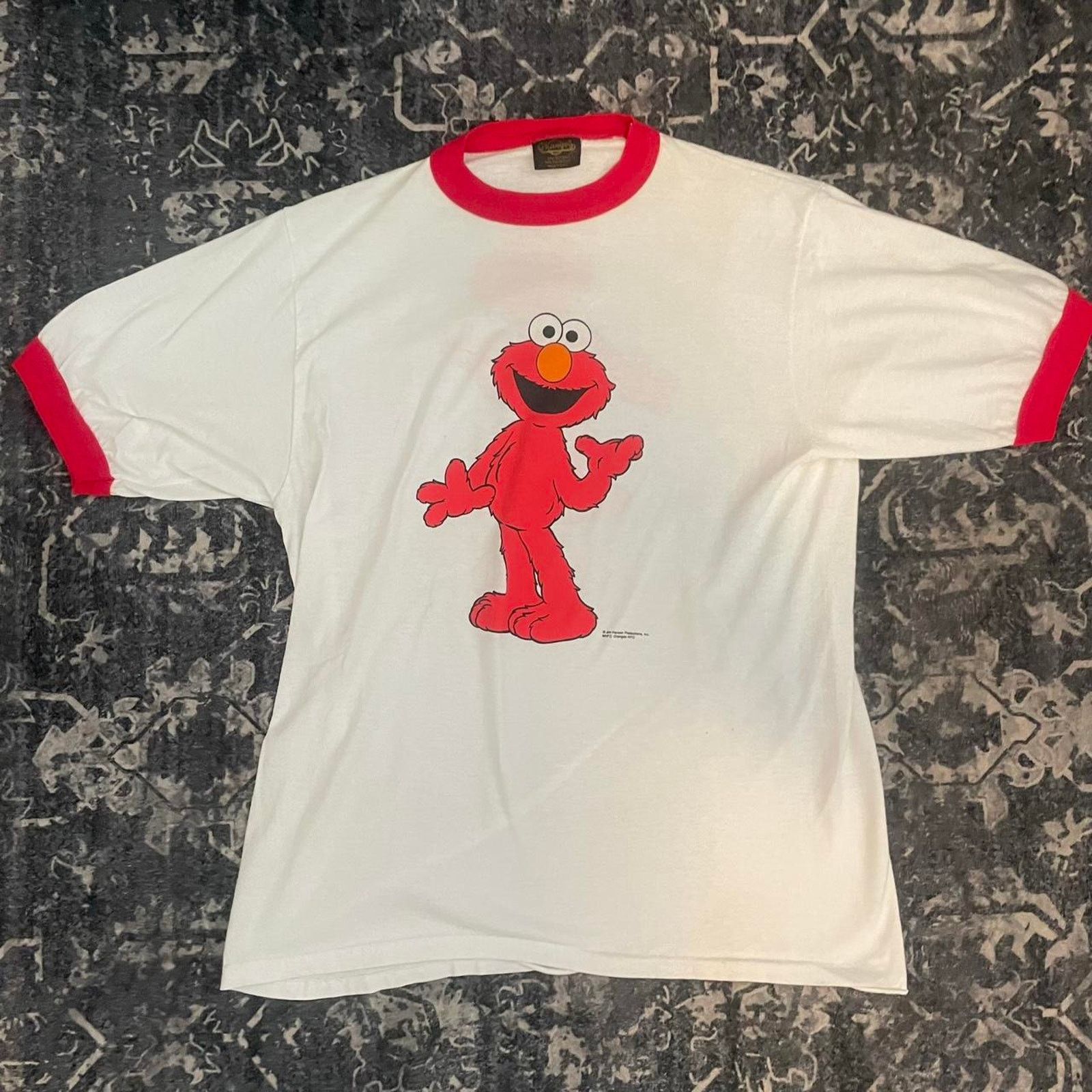 Changes 1985 vintage Elmo Sesame Street Changes tag ringer tee large Size US L / EU 52-54 / 3 - 1 Thumbnail