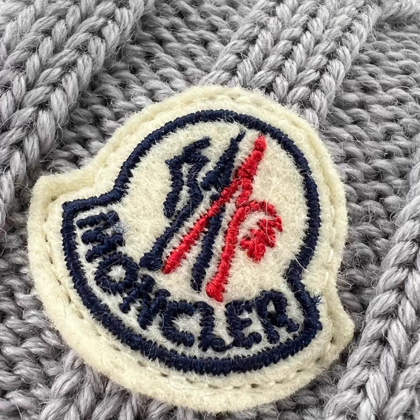 Moncler Moncler fox fur pom pom wool beanie women's gray Size ONE SIZE - 2 Thumbnail