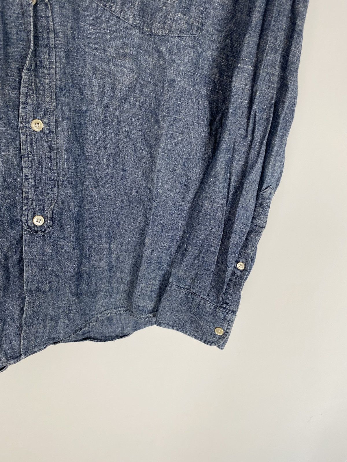 Our Legacy Our Legacy Blue Chambray 1940s Shirt Hemp Organic Cotton y2k Size US M / EU 48-50 / 2 - 7 Thumbnail