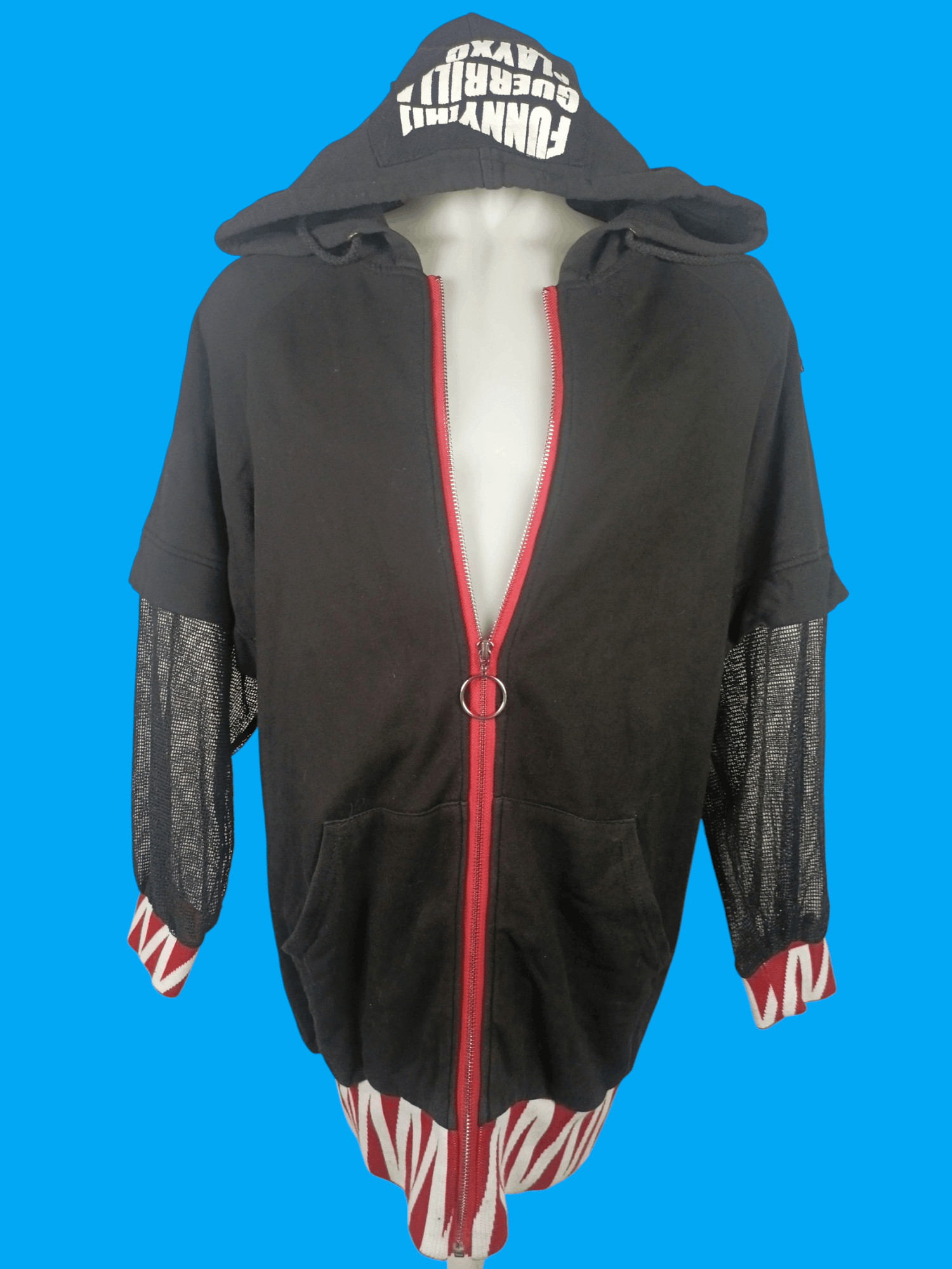 If Six Was Nine × Japanese Brand × Le Grande Bleu (L.G.B.) Funny Guerrilla PlayXC Zipper Hoodie Size M / US 6-8 / IT 42-44 - 11 Thumbnail