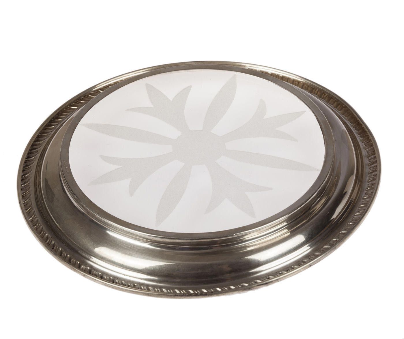 Designer Sterling Silver and Crystal Wine Bottle Coaster Size ONE SIZE - 3 Thumbnail