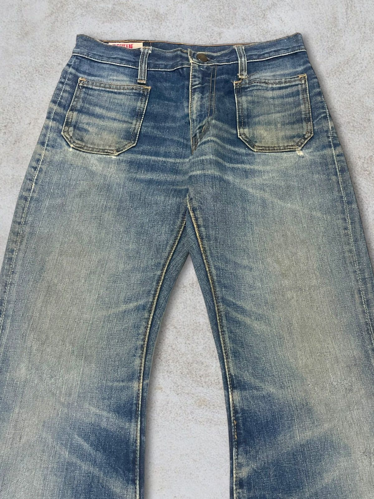 Edwin Rare Vintage 70s Edwin Talon Zip Bottom Bell Flare Bush Jean Size 30" / US 8 / IT 44 - 2 Thumbnail
