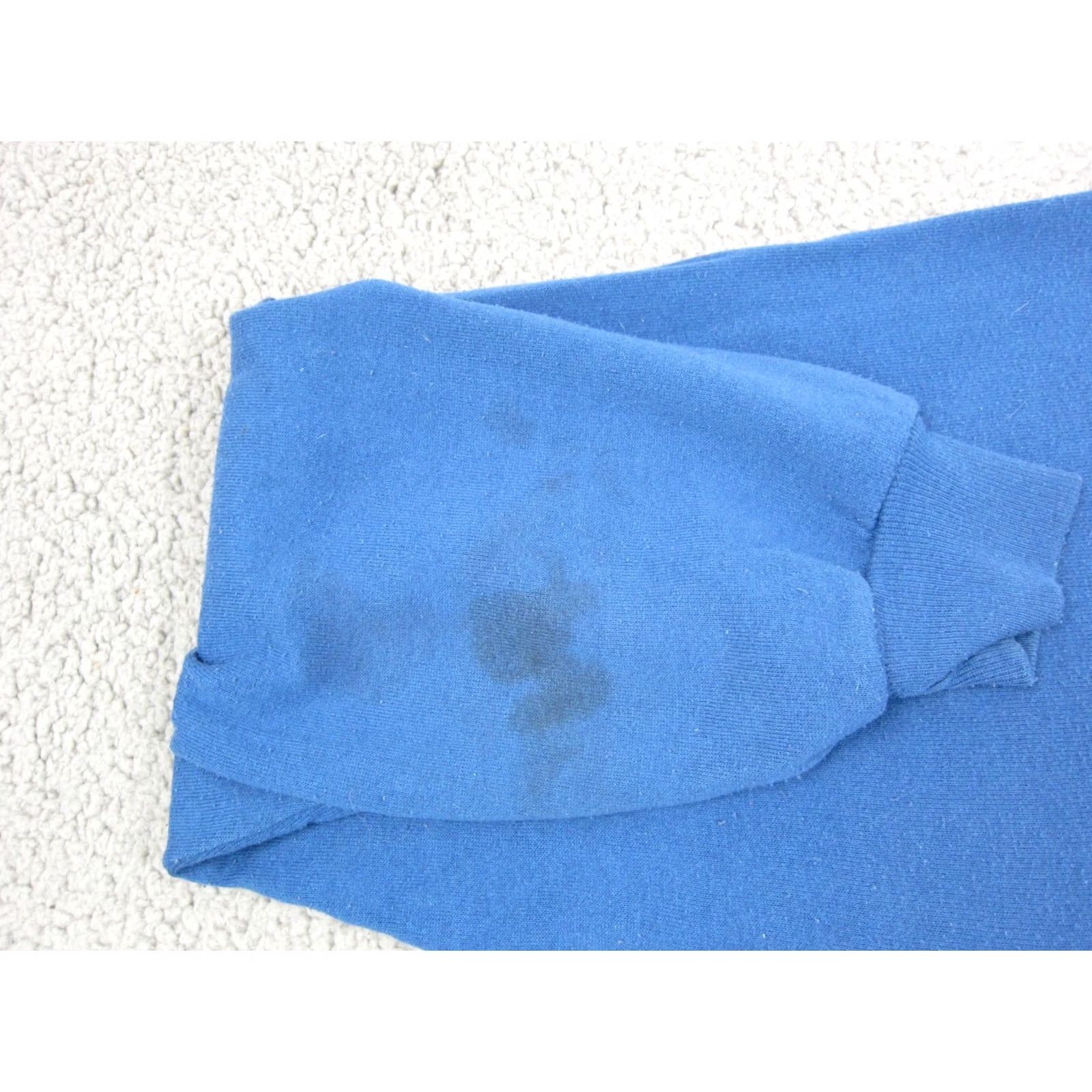 Jerzees VINTAGE Jerzees Sweatshirt Mens 2XL Blue Crew Neck Fleece Cotton Polyester Logo 90s Made in USA Boys? Size US XXL / EU 58 / 5 - 6 Thumbnail