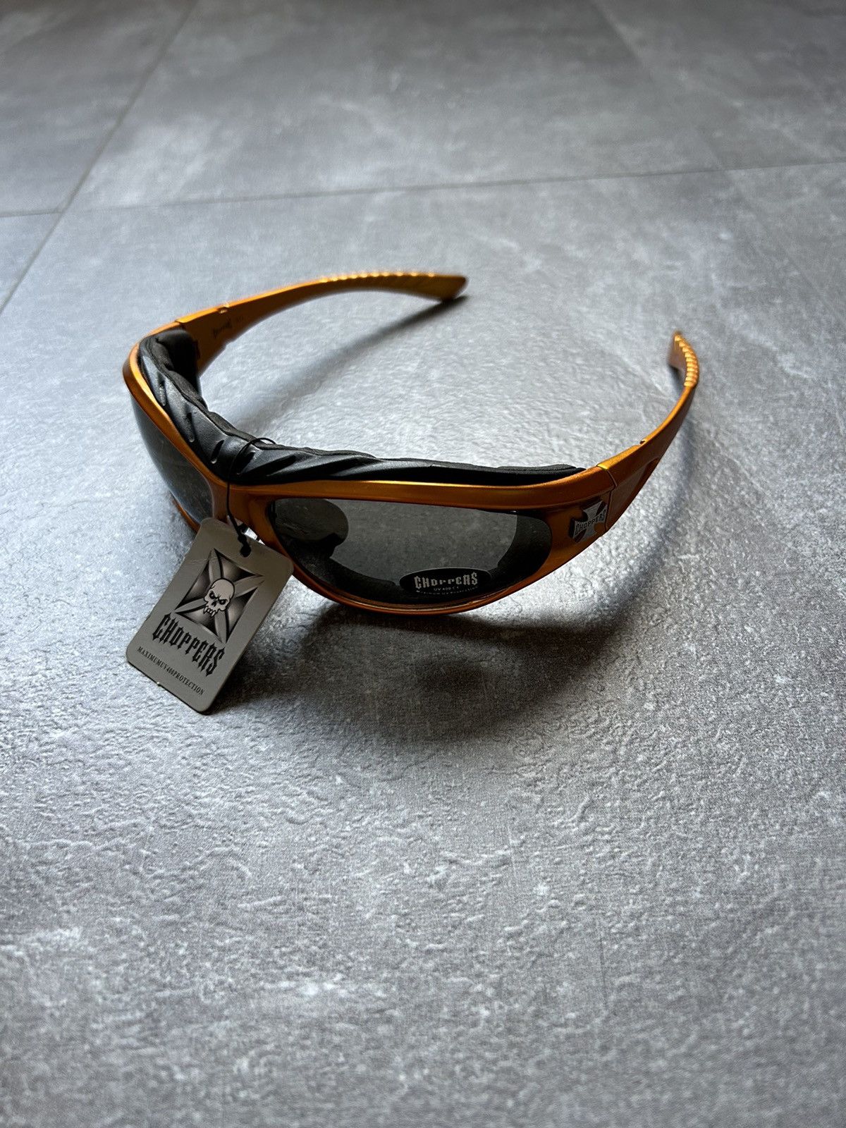 image of Avant Garde x Choppers Vintage Racing Sunglasses Choppers Oakley Jacket Style in Orange, Men's