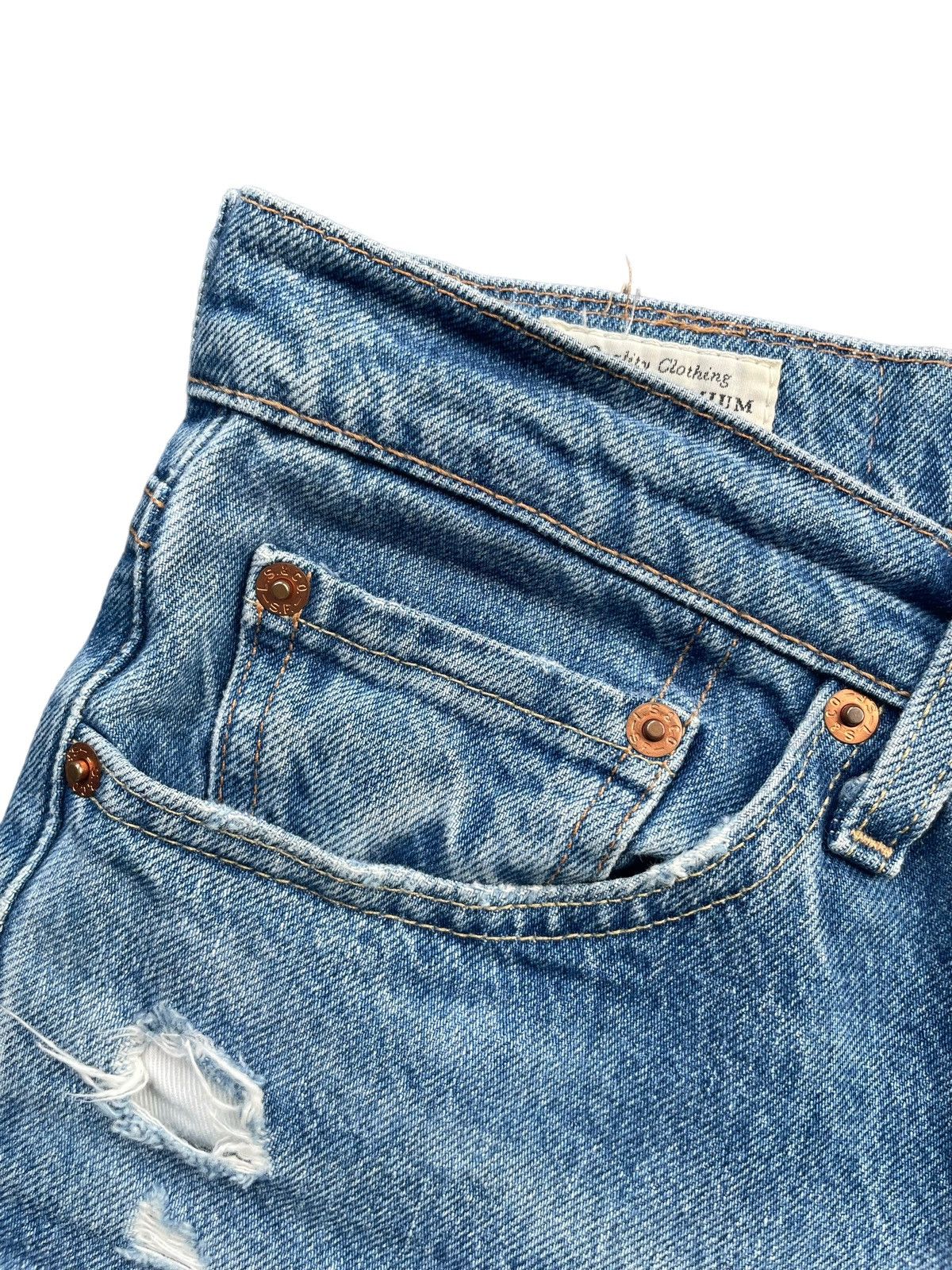 If Six Was Nine × Levi's Levis 511 E Distresed Denim Size US 32 / EU 48 - 6 Thumbnail