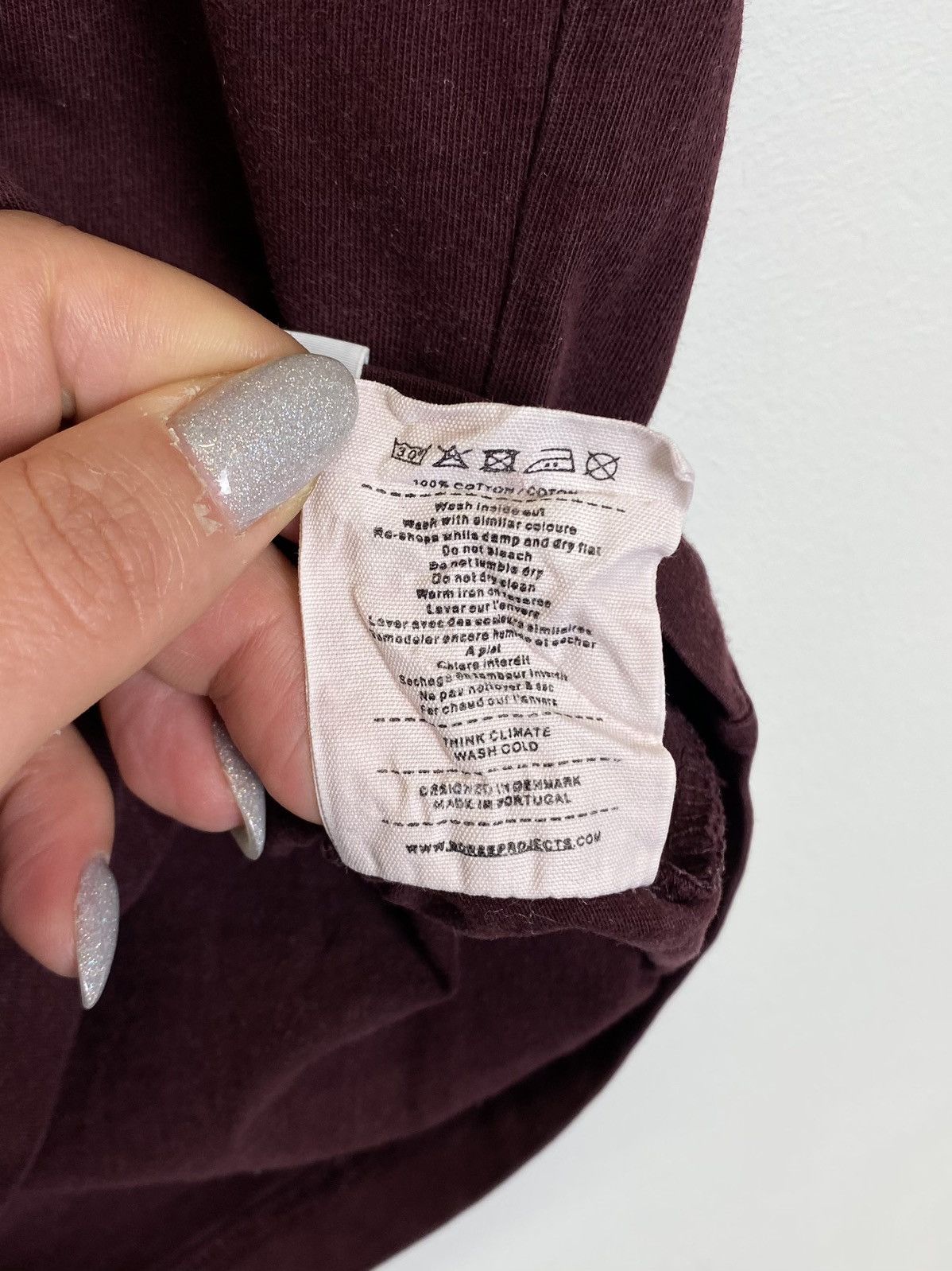 Norse Projects Norse Projects Niels Standard T-Shirt Size S Burgundy Red Size US S / EU 44-46 / 1 - 7 Thumbnail