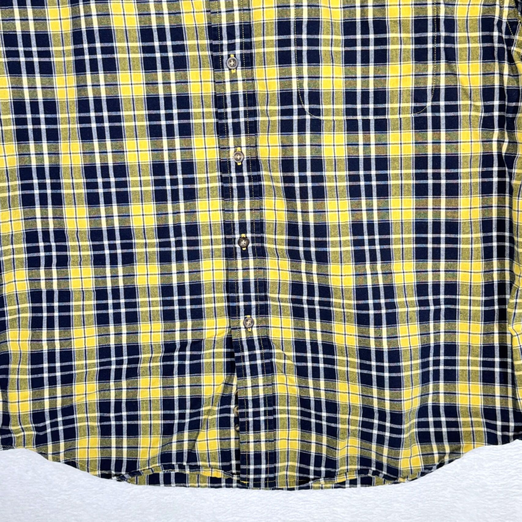 Eddie Bauer Eddie Bauer Shirt Black Yellow Plaid 100% Cotton Button-Down L Mens Size US L / EU 52-54 / 3 - 6 Thumbnail