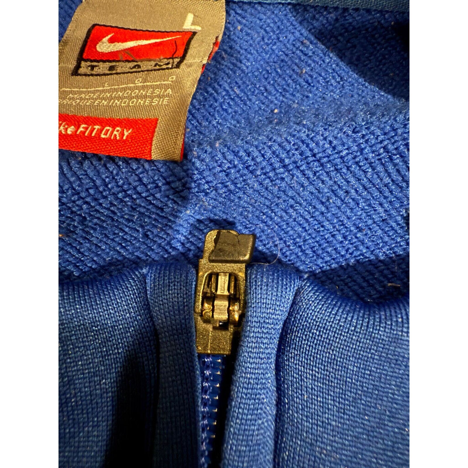 Nike Vintage Blue Nike Track Jacket Size Large Size US L / EU 52-54 / 3 - 6 Thumbnail