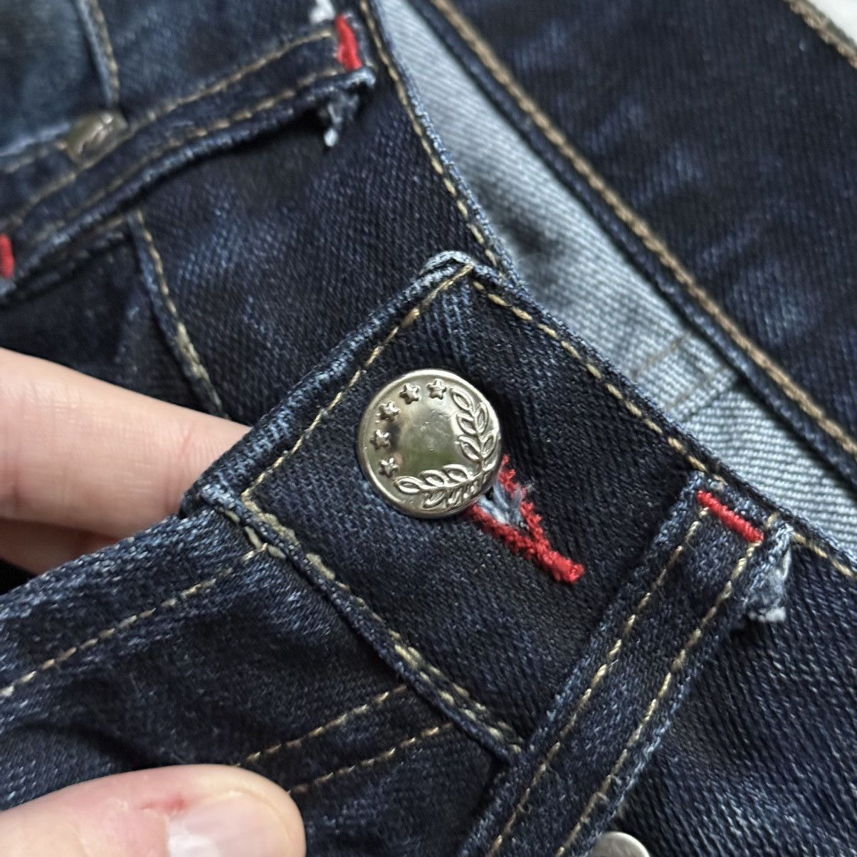 Dirk Bikkembergs 📌 Vintage Y2K Dirk Bikkembergs Baggy Soccer Washed Jeans Size US 33 - 8 Thumbnail