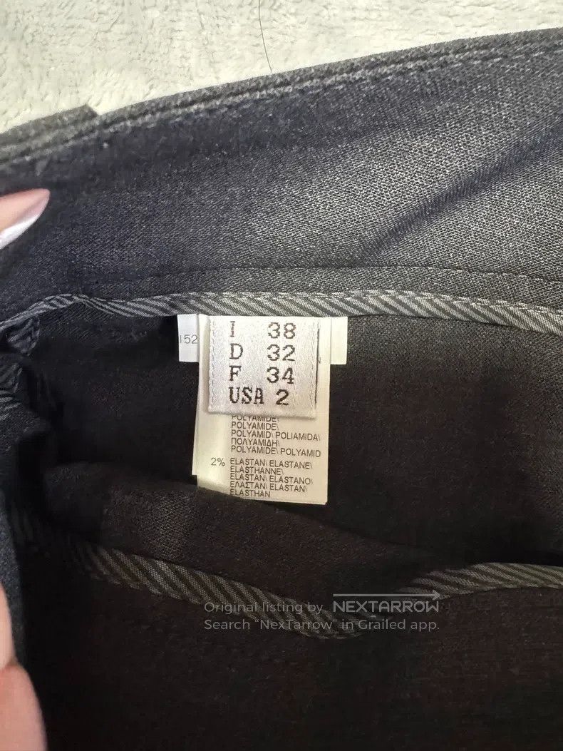 Brunello Cucinelli Brunello Cucinelli Classic Dark Gray Wool Women's Long Pan Size 25" / US 0 / IT 36 - 4 Thumbnail