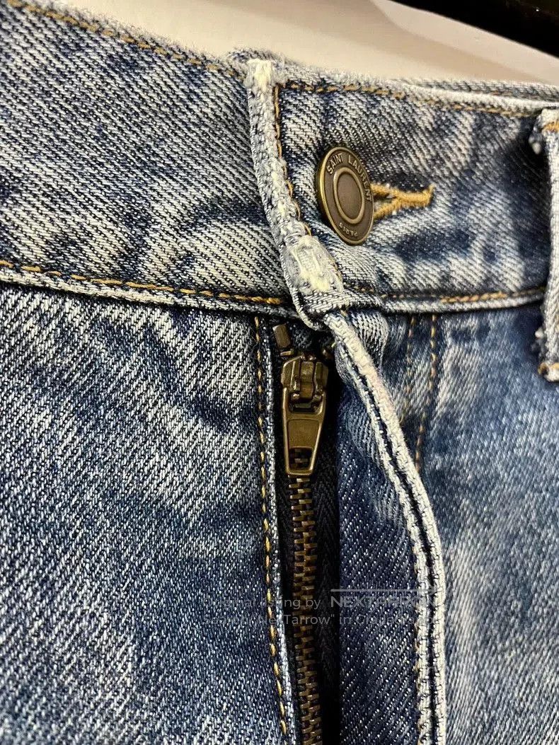 Hedi Slimane Saint Laurent 16SS Distressed Denim Jeans. Size US 28 / EU 44 - 4 Thumbnail
