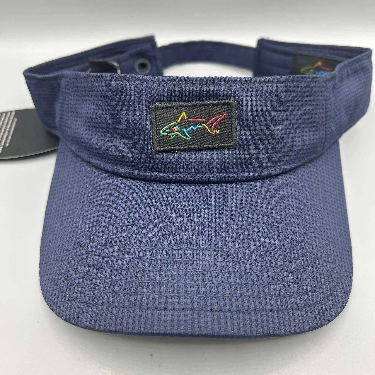 Greg Norman Golf Visor Hat Men Blue Embroidered Strap Back