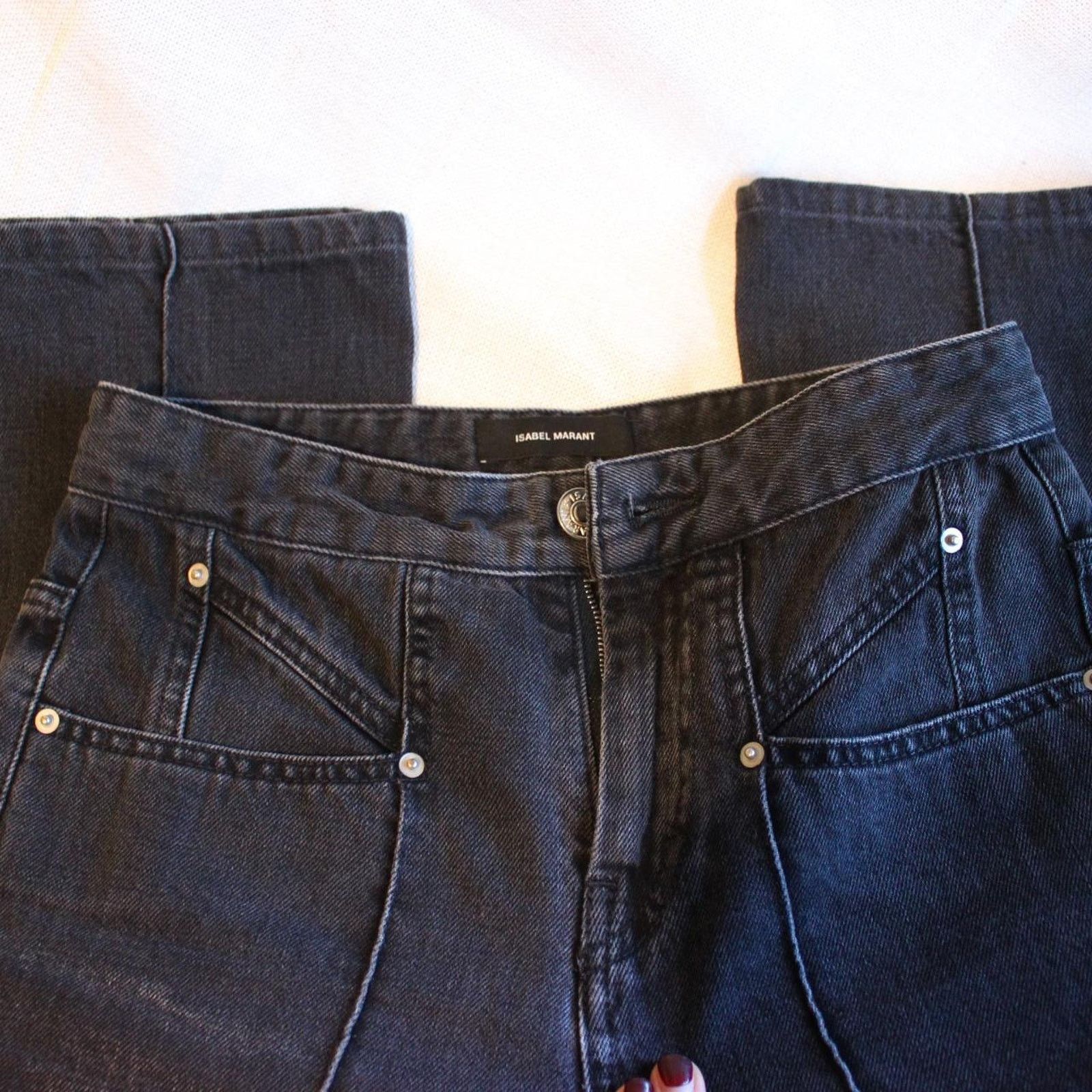 Isabel Marant Isabel Marant straight leg black Size 25" / US 0 / IT 36 - 3 Thumbnail