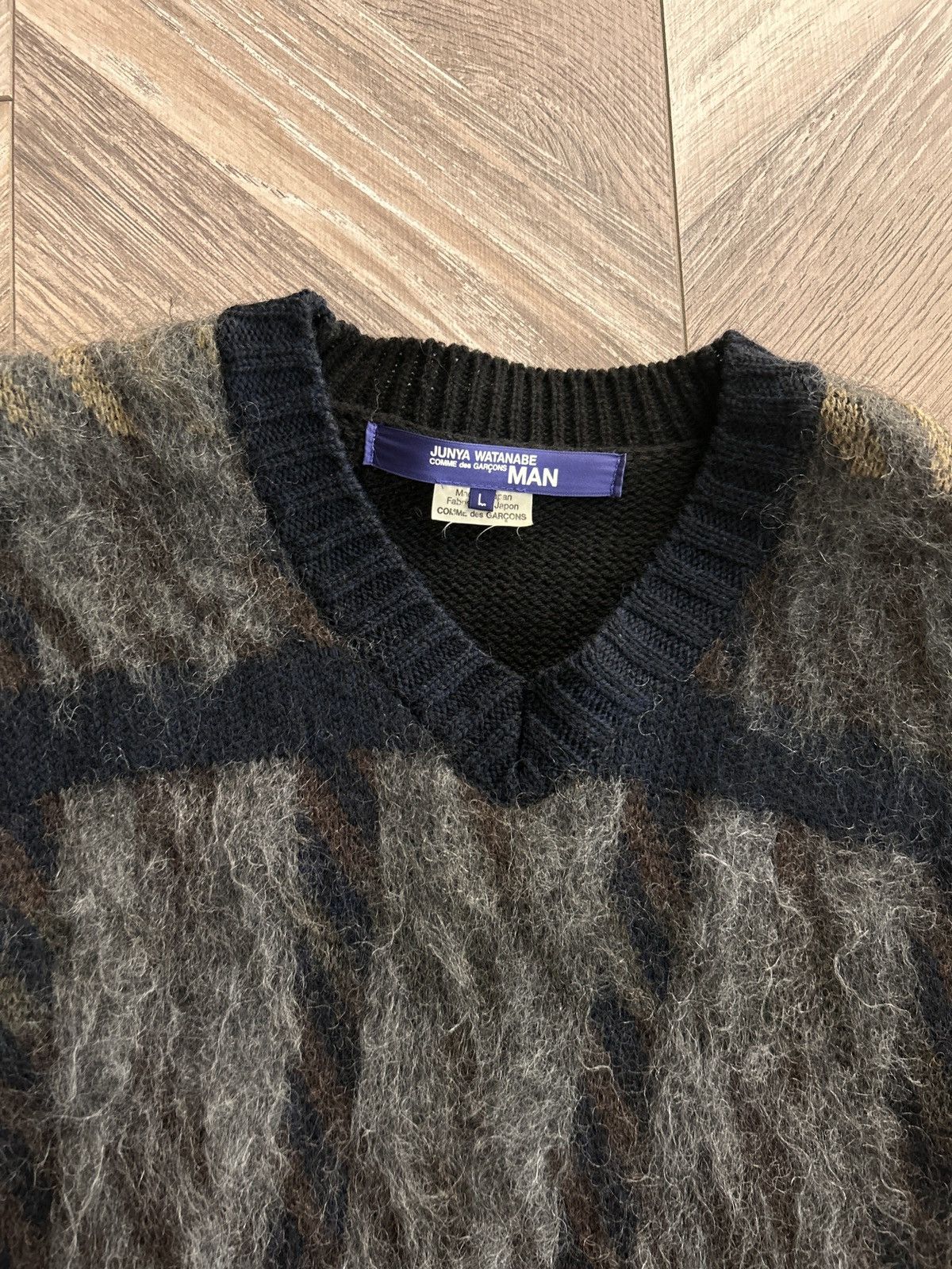 Comme des Garcons Homme Plus Rare Junya Watanabe MAN by Comme des Garçons mohair sweater Size US M / EU 48-50 / 2 - 3 Thumbnail