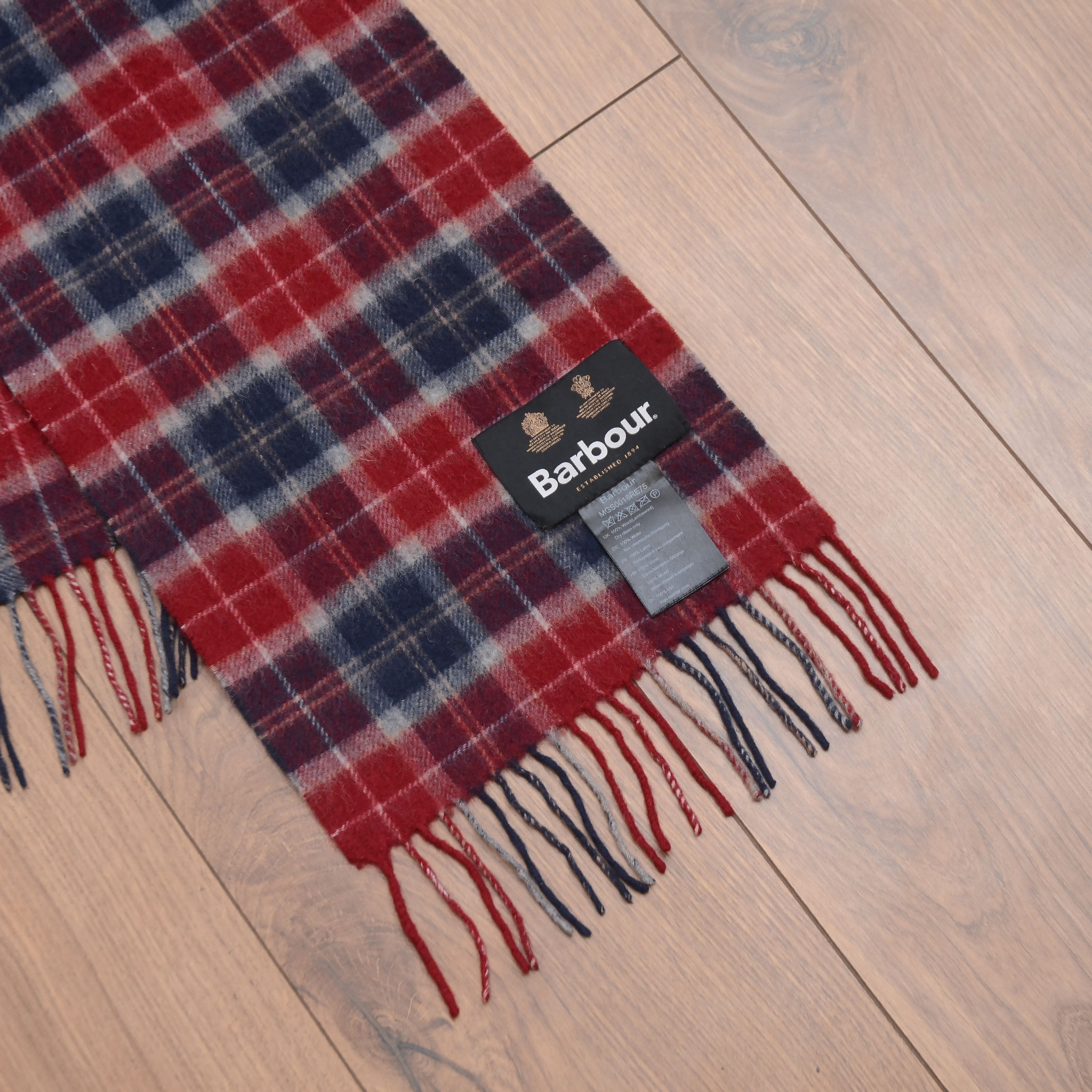 Barbour Barbour Winter Tartan Nova Check 100% Lambswool Scarf Unisex Size ONE SIZE - 7 Thumbnail