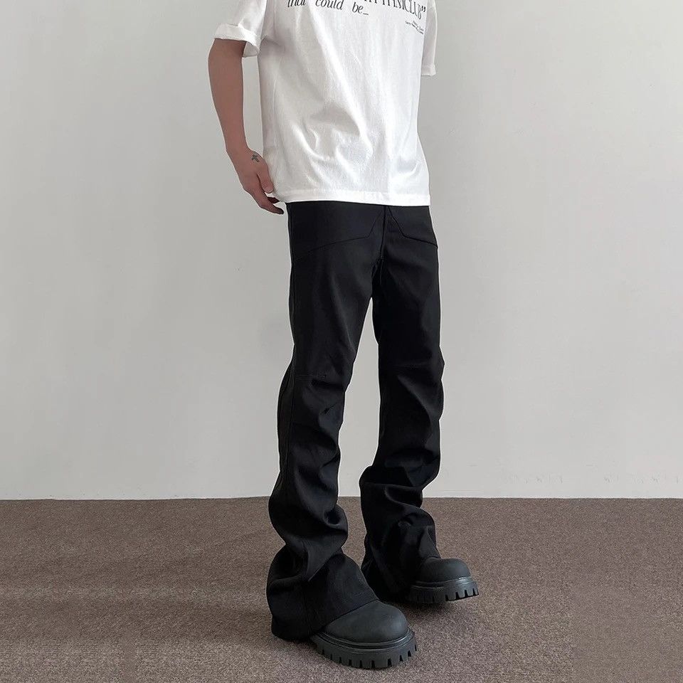 Japanese Brand Casual Pants Men Streetwear Striped Pantalones Street Size US 27 - 3 Thumbnail