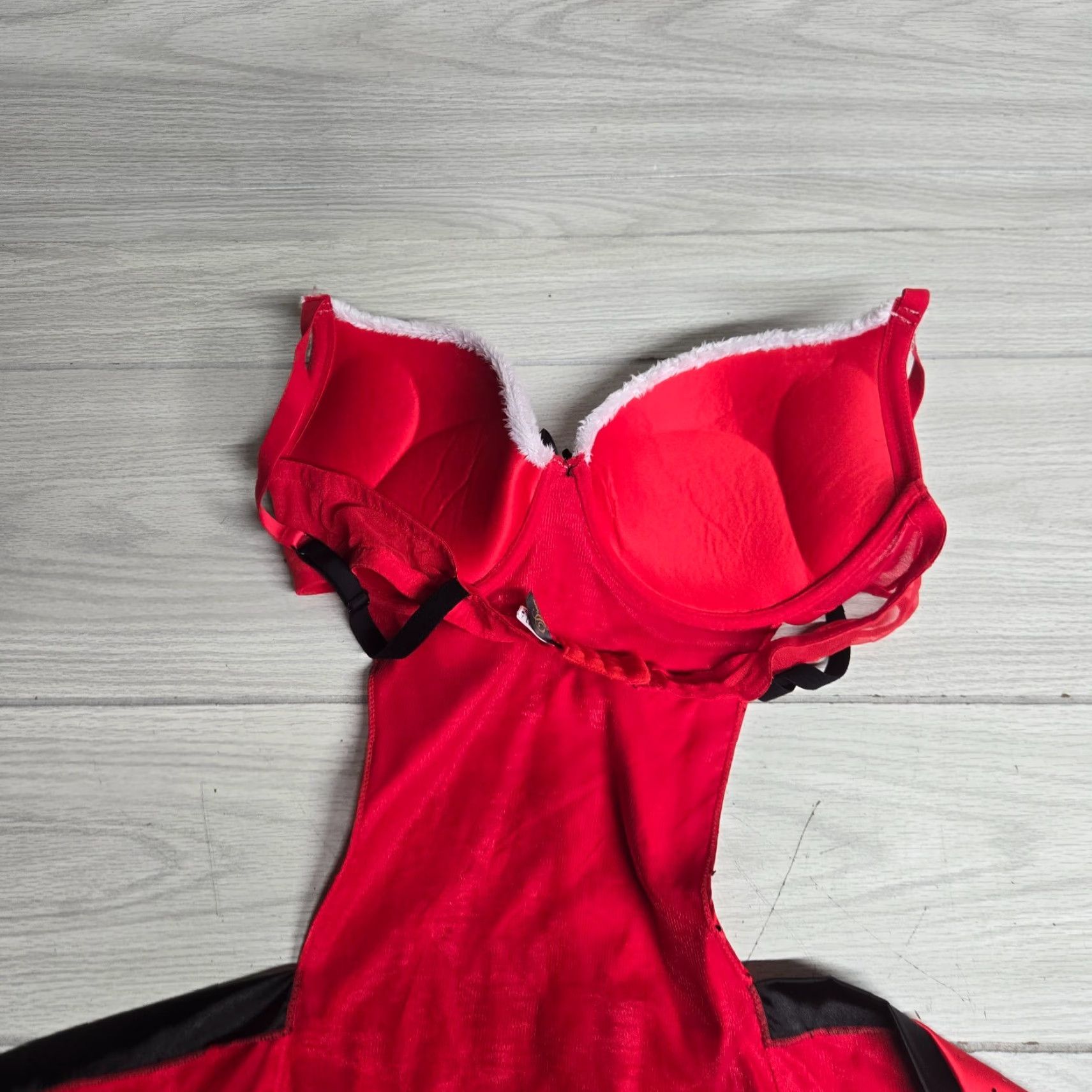 Vintage true desire Bra Top Women's 2X Red Push Up Camisole Size XXL / US 16-18 / IT 52-54 - 5 Thumbnail