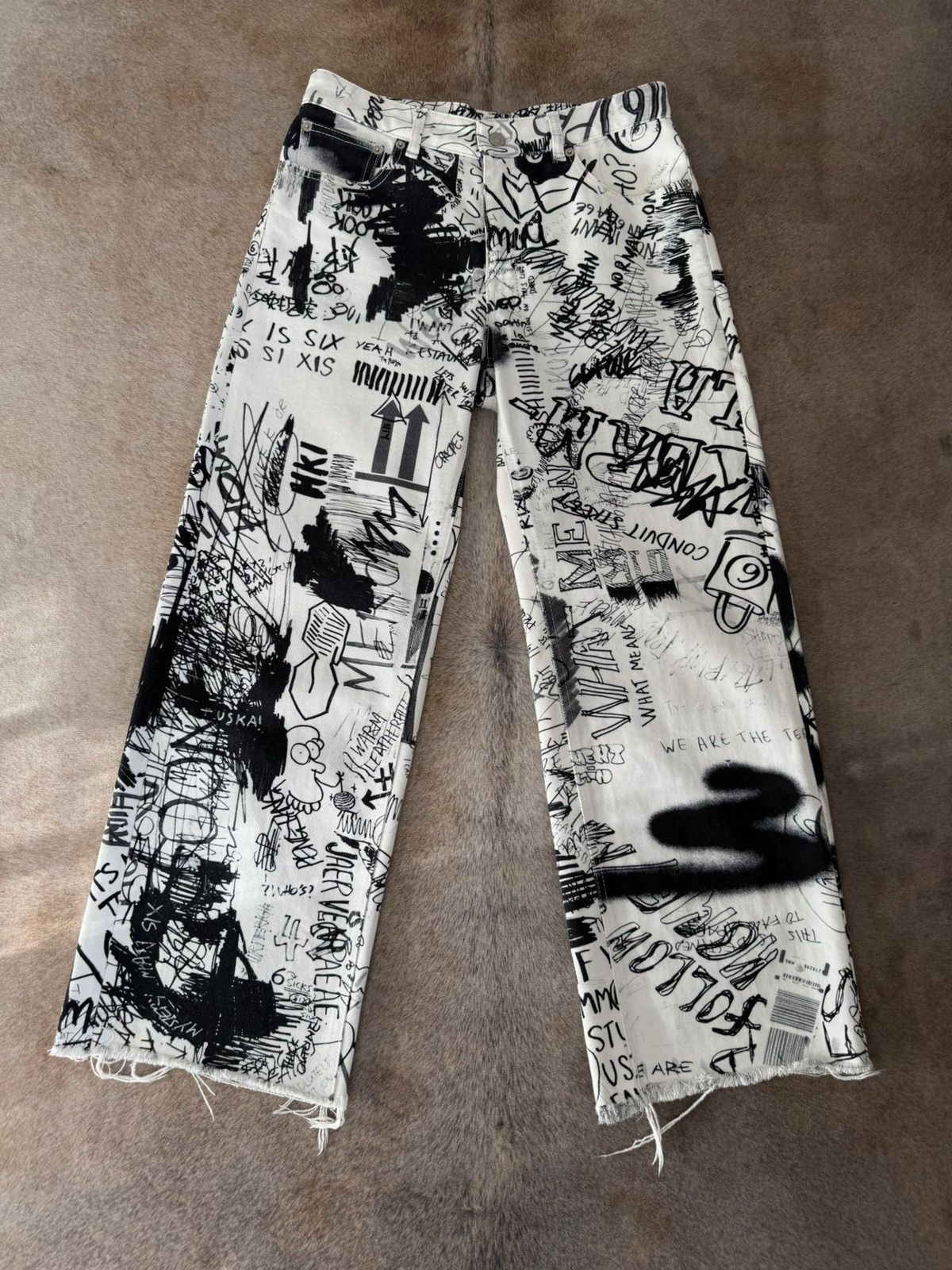 Maison Margiela MM6 scribble pants
