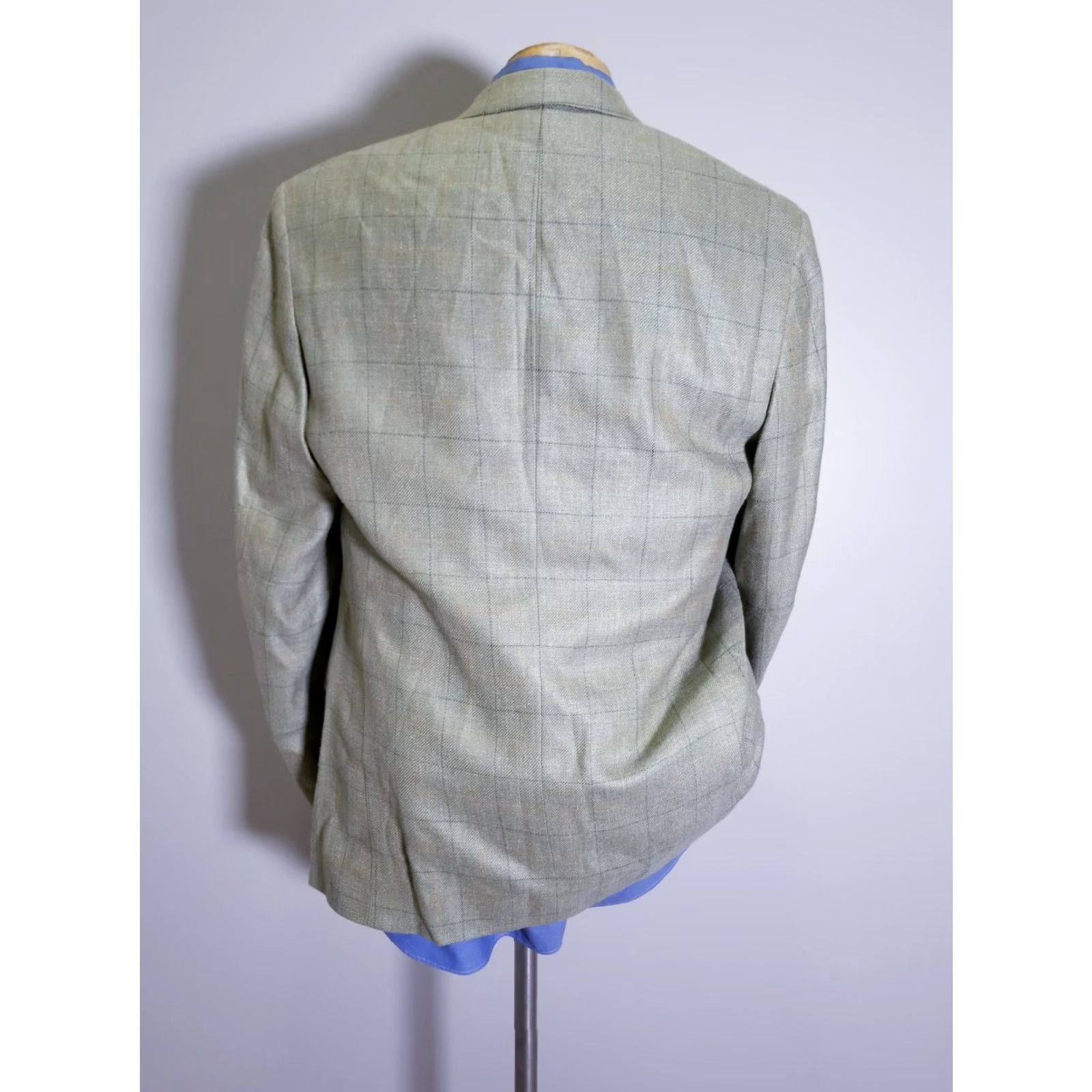 Brooks Brothers BROOKS BROTHERS Blazer Single-Breasted 2-Button Wool Tweed Windowpane Multicolor 42L Mens Jacket Westgate? Size 42R - 4 Thumbnail