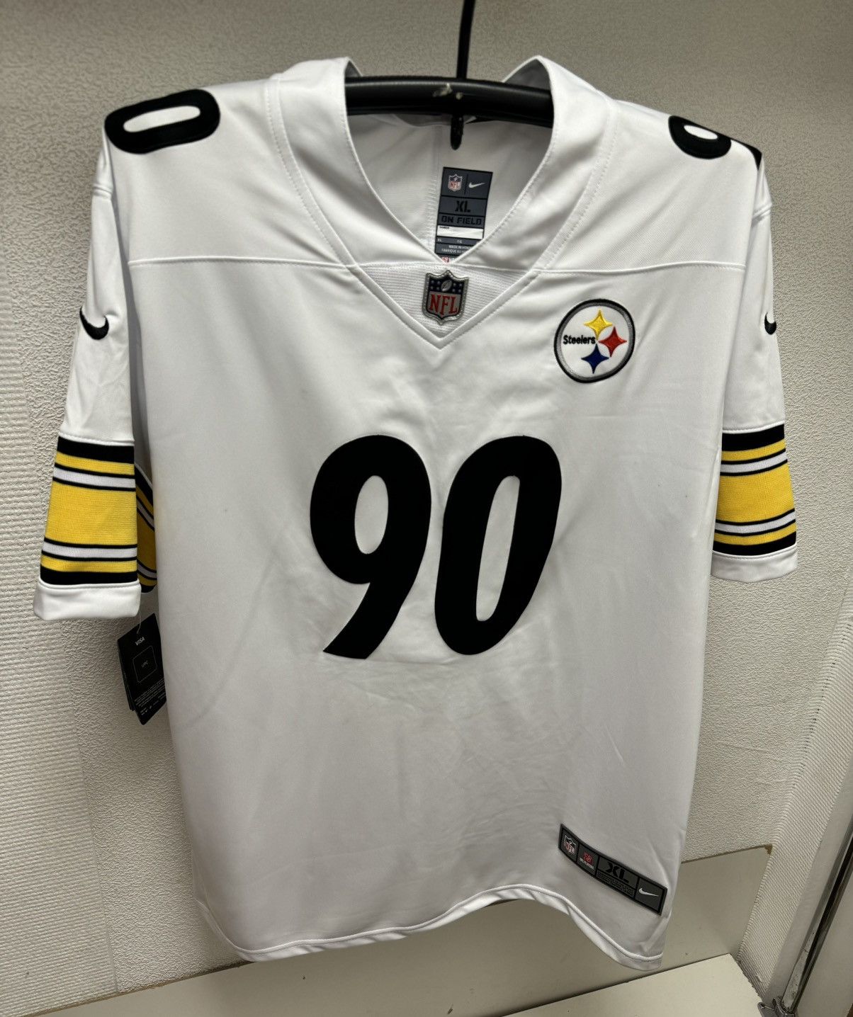 NFL Watt 90 Pittsburgh steelers white jersey nike tags Xl NFL Size US XL / EU 56 / 4 - 2 Thumbnail