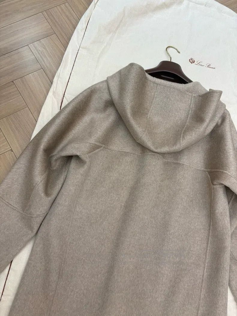 Loro Piana Loro Piana Hooded coat 100% cashmere, buttons with logo Size M / US 6-8 / IT 42-44 - 8 Thumbnail