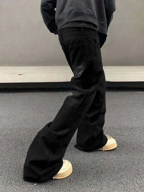 Jean Stacked Denim Jeans Drip Hip Hop Size US 32 / EU 48 - 3 Thumbnail