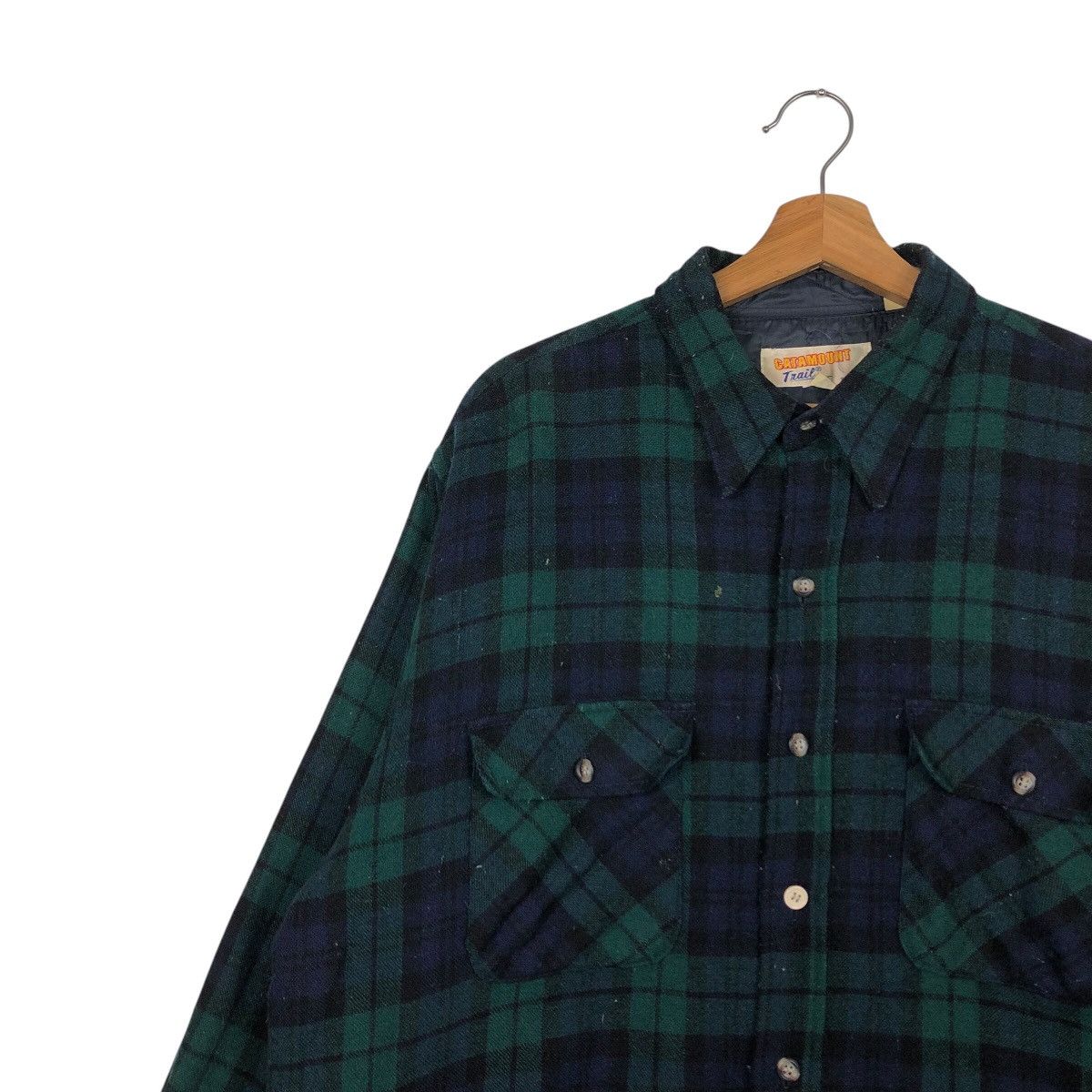 Japanese Brand 📌Vintage Flannel Chore Jacket Catamount Check Tartan Design Size US L / EU 52-54 / 3 - 8 Thumbnail