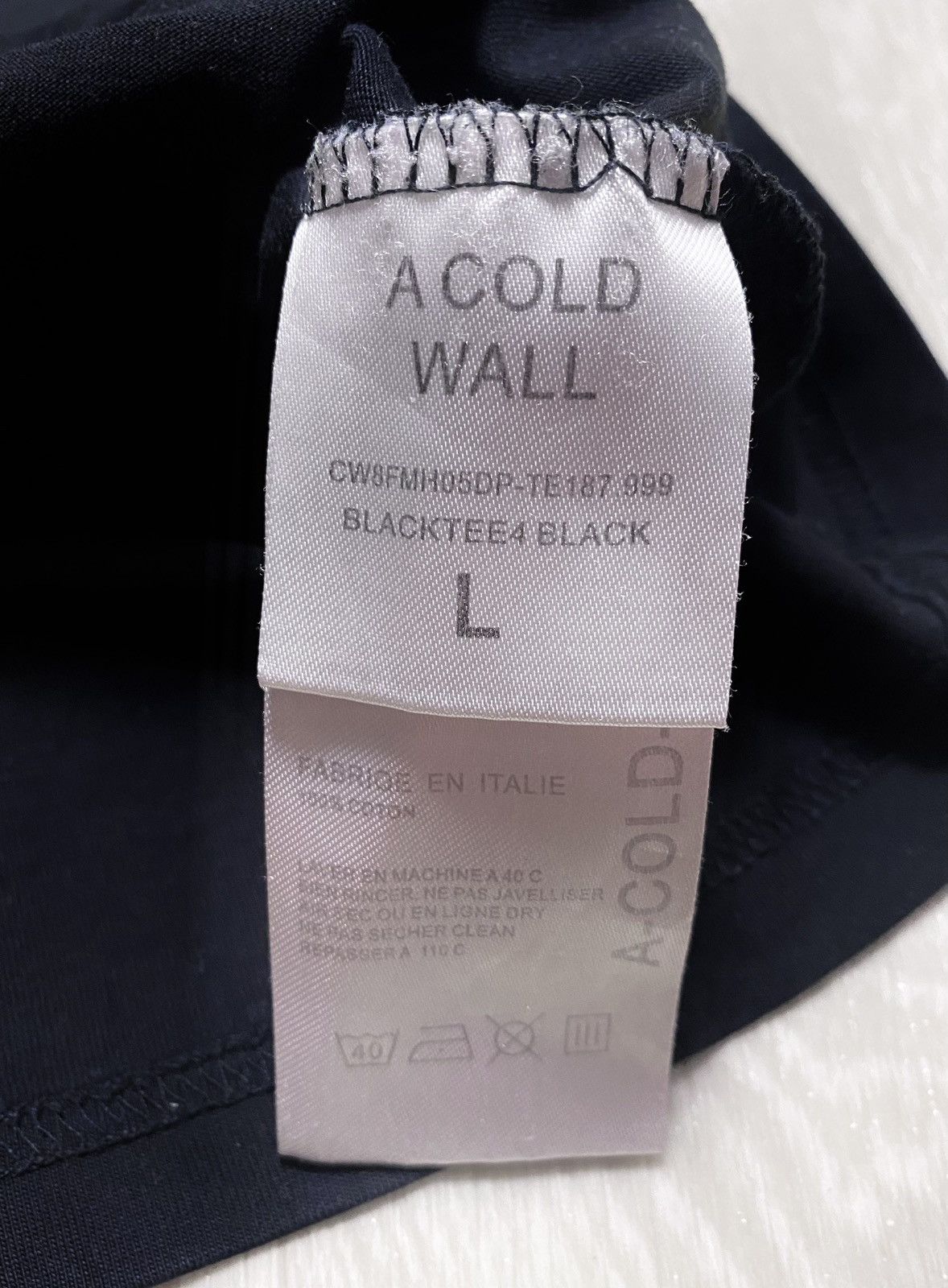 A-COLD-WALL* A-COLD-WALL ACW Samuel Ross Big Logo Black T-shirt Size US L / EU 52-54 / 3 - 11 Thumbnail