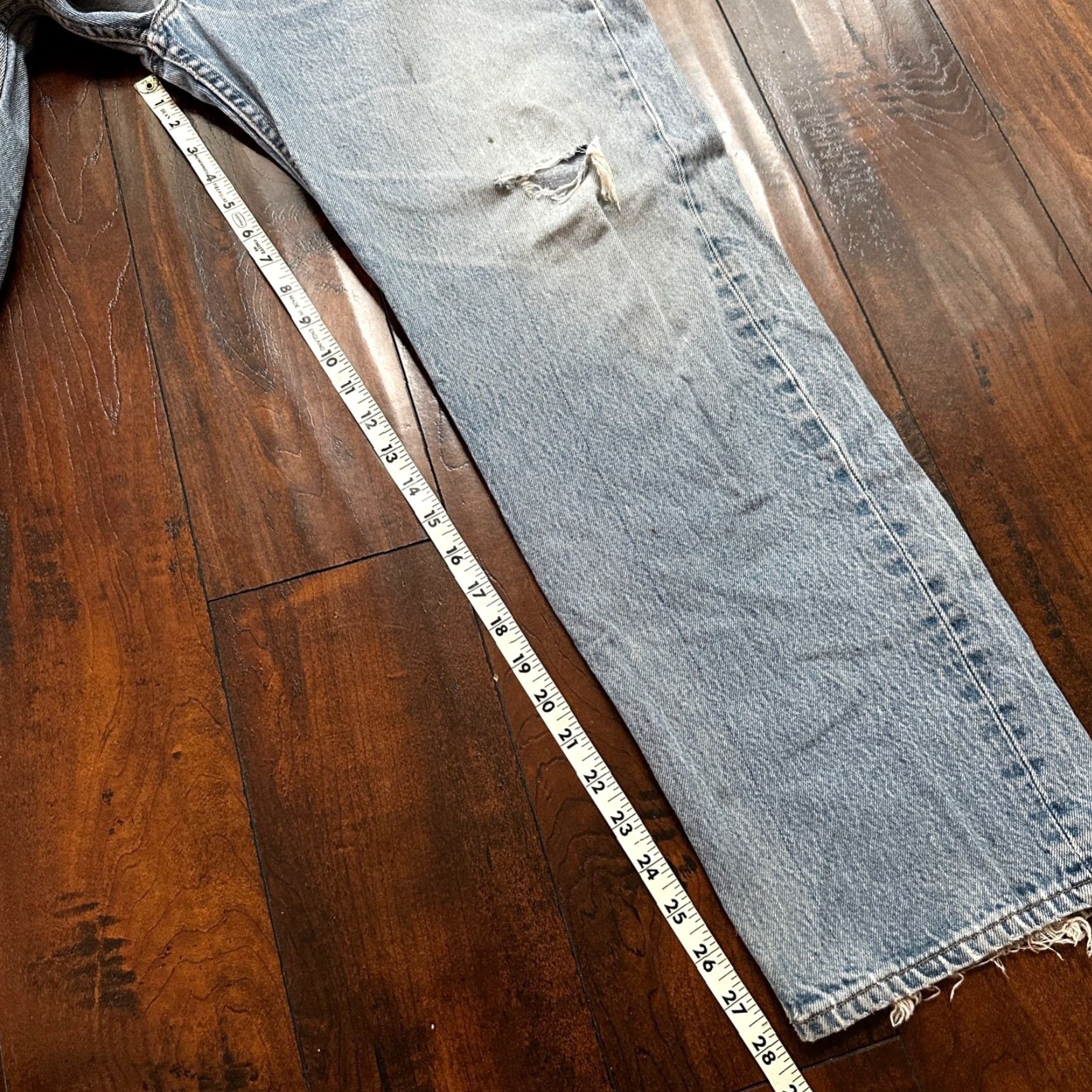Levi's VTG Levi's 501 Jeans - Button Fly - Straight Leg - 38x33 USA Tag - Blue Denim - Mens Vintage 90s 501 Series Size US 38 / EU 54 - 6 Thumbnail