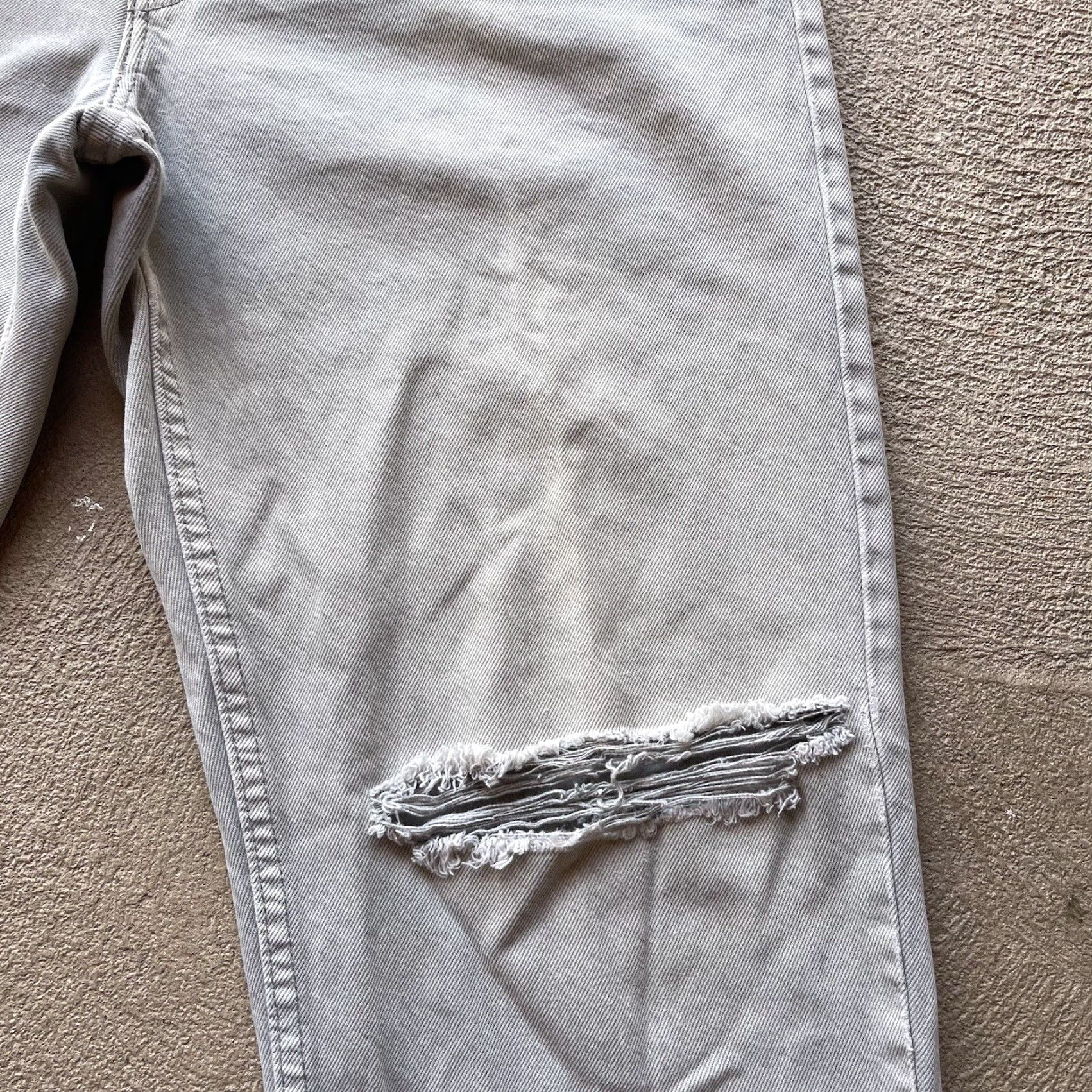 Levi's VINTAGE Levi's 550 Jeans Mens 32x32 Beige Wide-Leg Relaxed Fit Denim Pants 90s Y2K Size US 32 / EU 48 - 3 Thumbnail