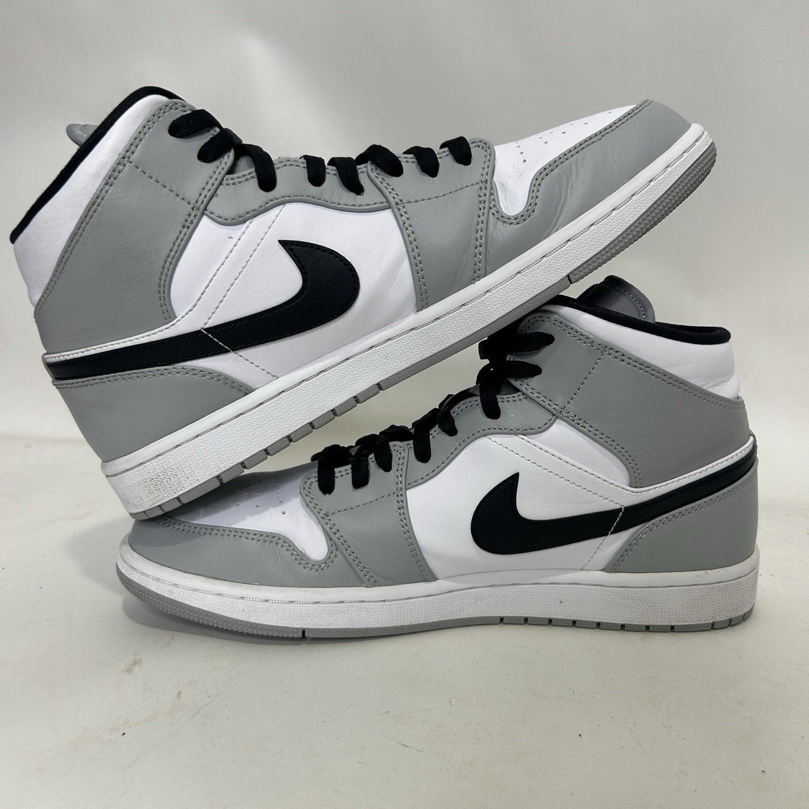 Jordan Brand Nike Air Jordan 1 Mid Retro “Light Smoke Grey” Size US 11 / EU 44 - 3 Thumbnail