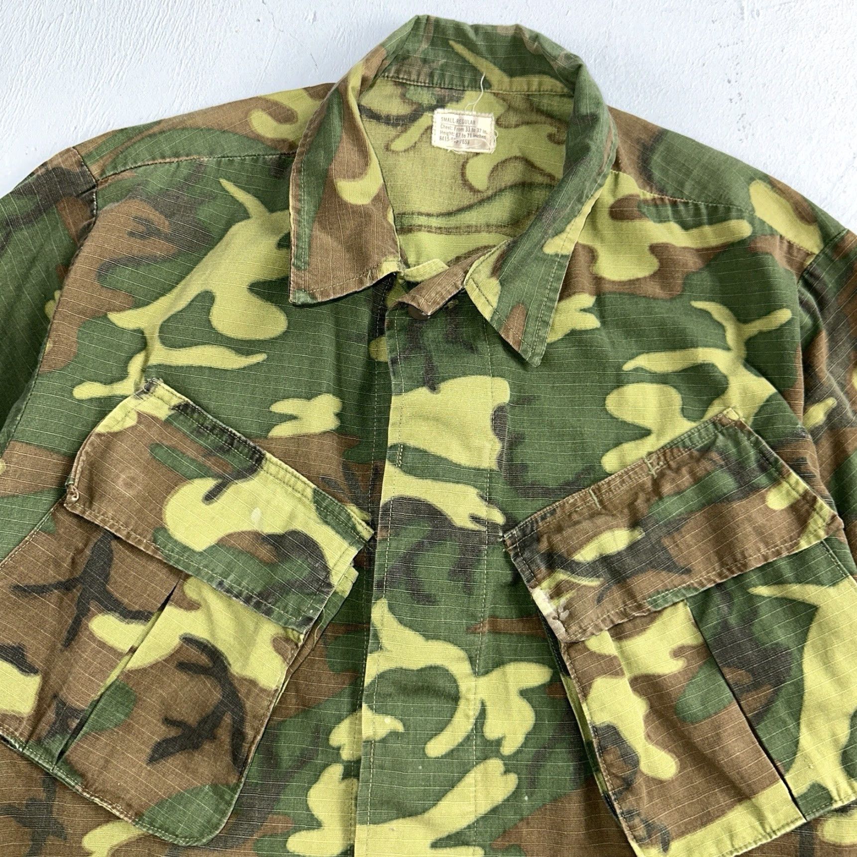 Vintage VINTAGE Alpha Corp USMC 1968 Military Camouflage Wind Resistant Poplin Coat Jacket Camouflage Camo Men Small Wind-Resistant 60s Coat City Size US S / EU 44-46 / 1 - 2 Thumbnail