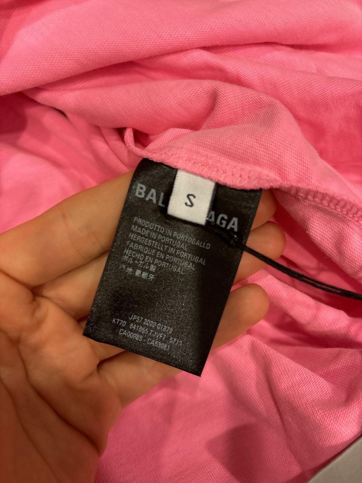 Balenciaga Balenciaga Pink Campaign Logo Tee Size US XXL / EU 58 / 5 - 4 Thumbnail