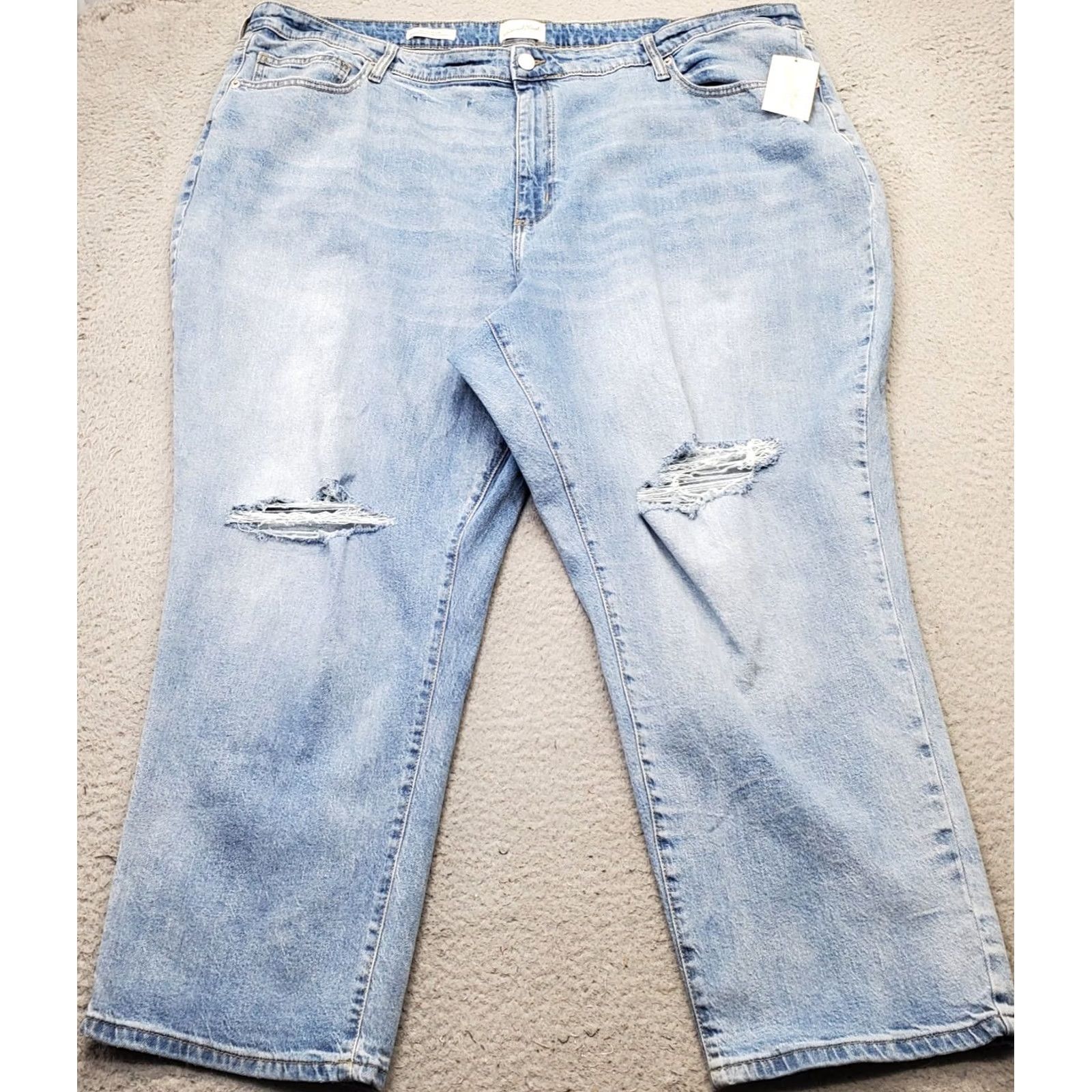 Vintage Universal Thread Skinny Jeans Women 28/R Blue Denim High Rise Distressed Stretch Jeans (Size 28, Womens) Size 28" / US 6 / IT 42 - 2 Thumbnail