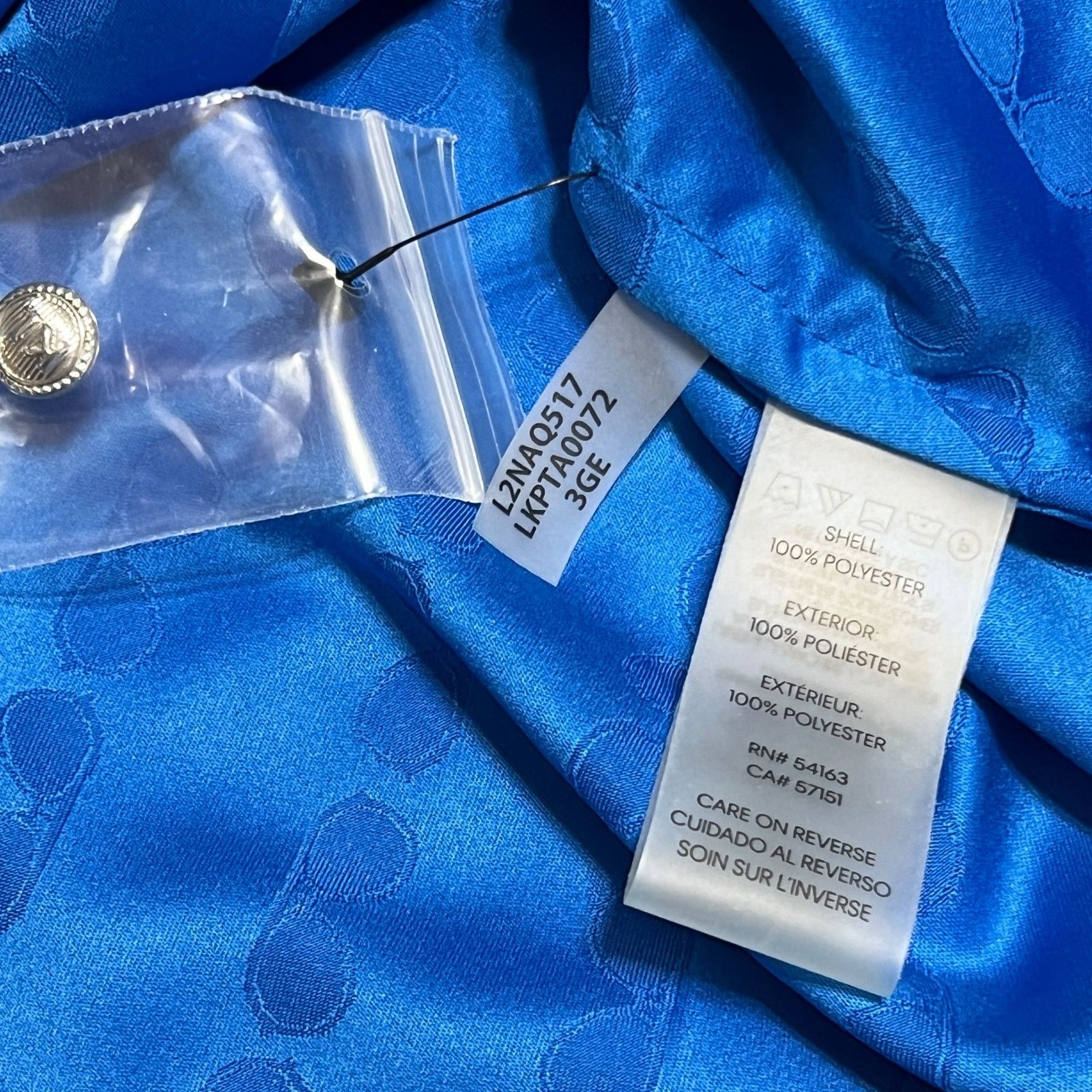 Karl Lagerfeld Sunglass Jacquard Blouse - Stitch Fix Split Neck Top Size M / US 6-8 / IT 42-44 - 9 Thumbnail