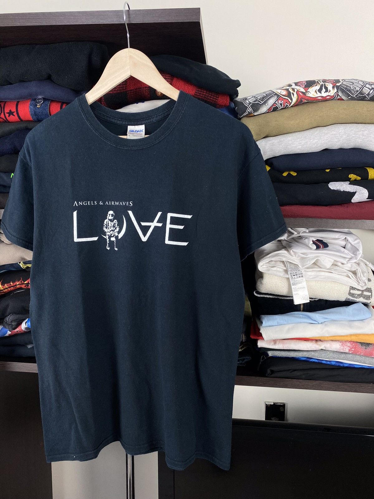 Band Tees × Vintage Vintage Angel Airwaves Love Tee Size US L / EU 52-54 / 3 - 2 Thumbnail