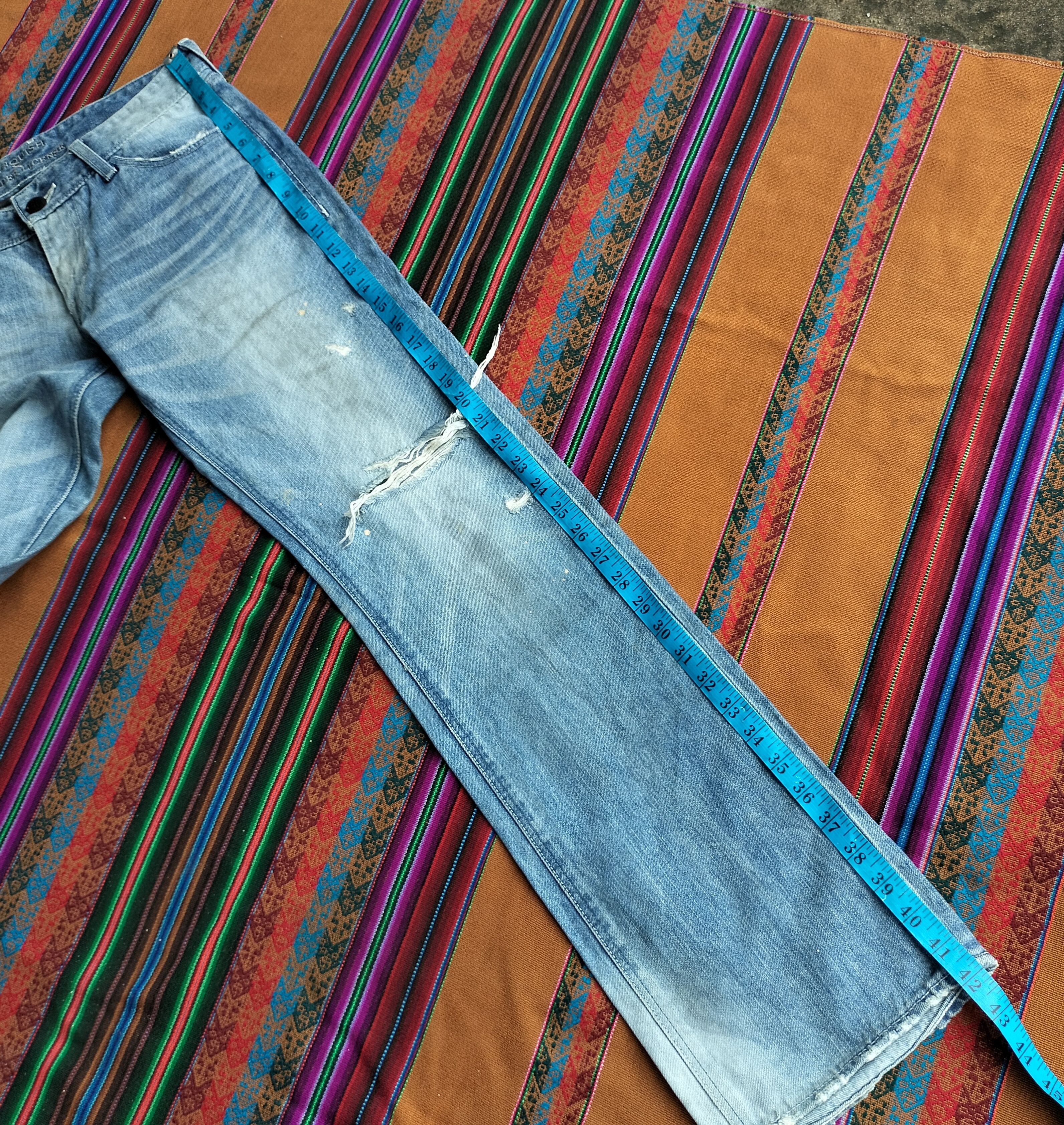 Vanquish Vanquish x Murder License distressed flare denim Size US 33 - 20 Thumbnail