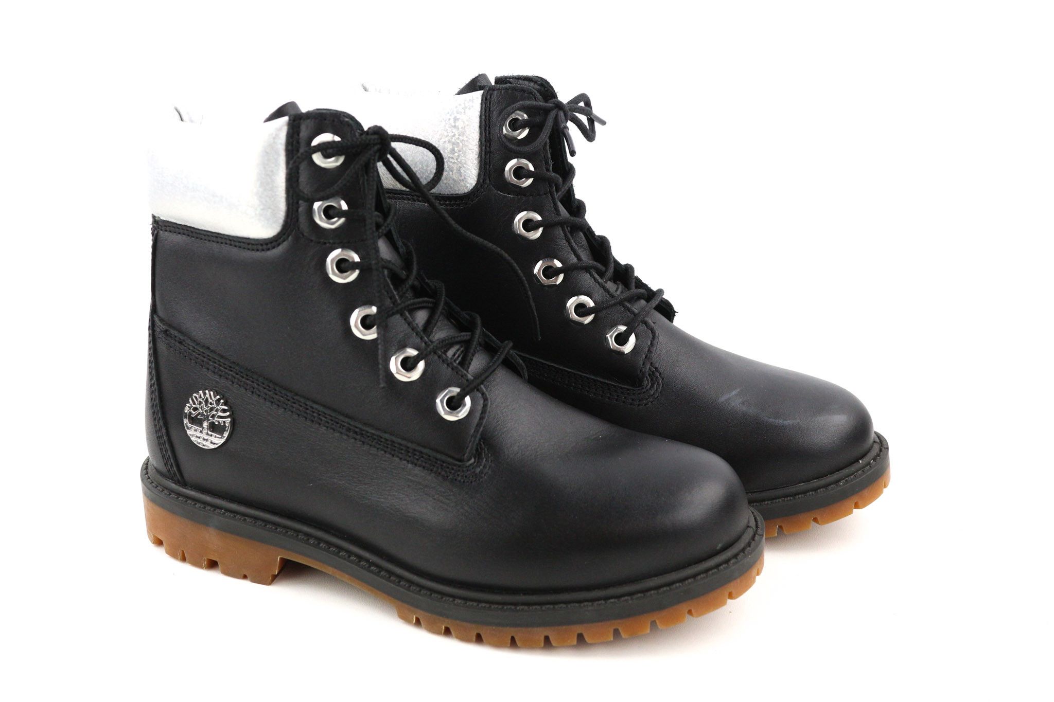 Timberland A2M8G UK3.5 Black Leather Waterproof 80972 Size US 4 / IT 34 - 1 Thumbnail