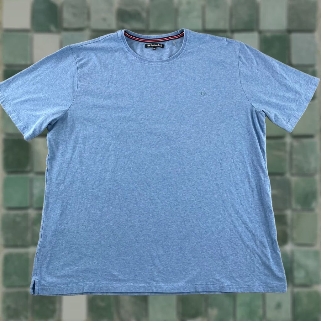 Vintage ButterCloth T Shirt Men 3XL Blue Stretch Short Sleeve Designer Chest Logo NWOT Size US XXL / EU 58 / 5 - 1 Thumbnail
