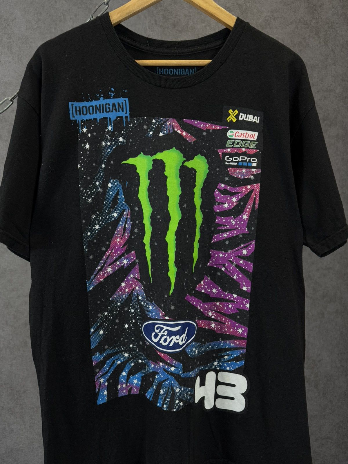 Other Block 43 monster energy Ford racing overprinted tee Size US L / EU 52-54 / 3 - 4 Thumbnail