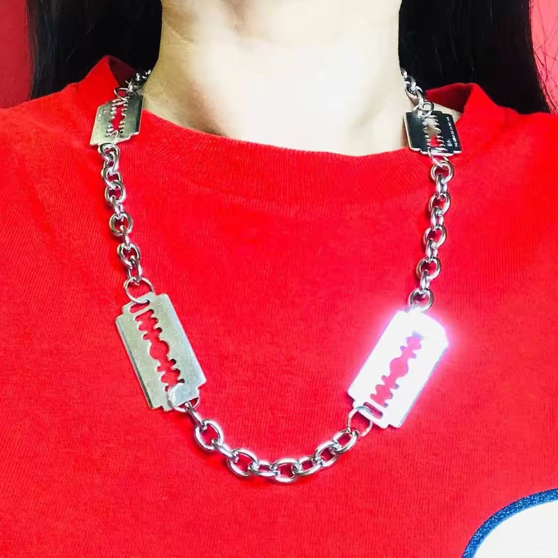 Designer × Japanese Brand × Jewelry 50cm Razor Blade Wire Necklace Size ONE SIZE - 3 Thumbnail