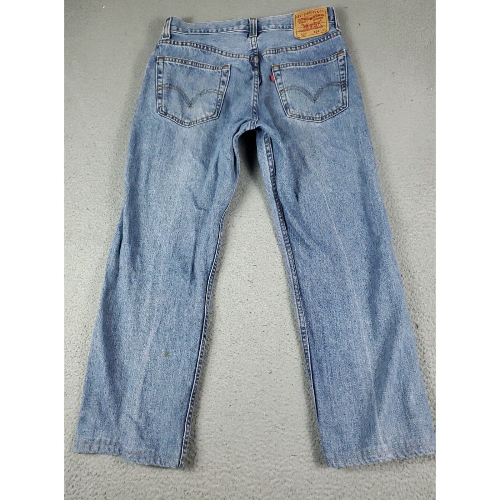 Levi's Levis 505 Mens Blue Straight Leg Jeans 34x28 Cotton Size US 34 / EU 50 - 6 Thumbnail