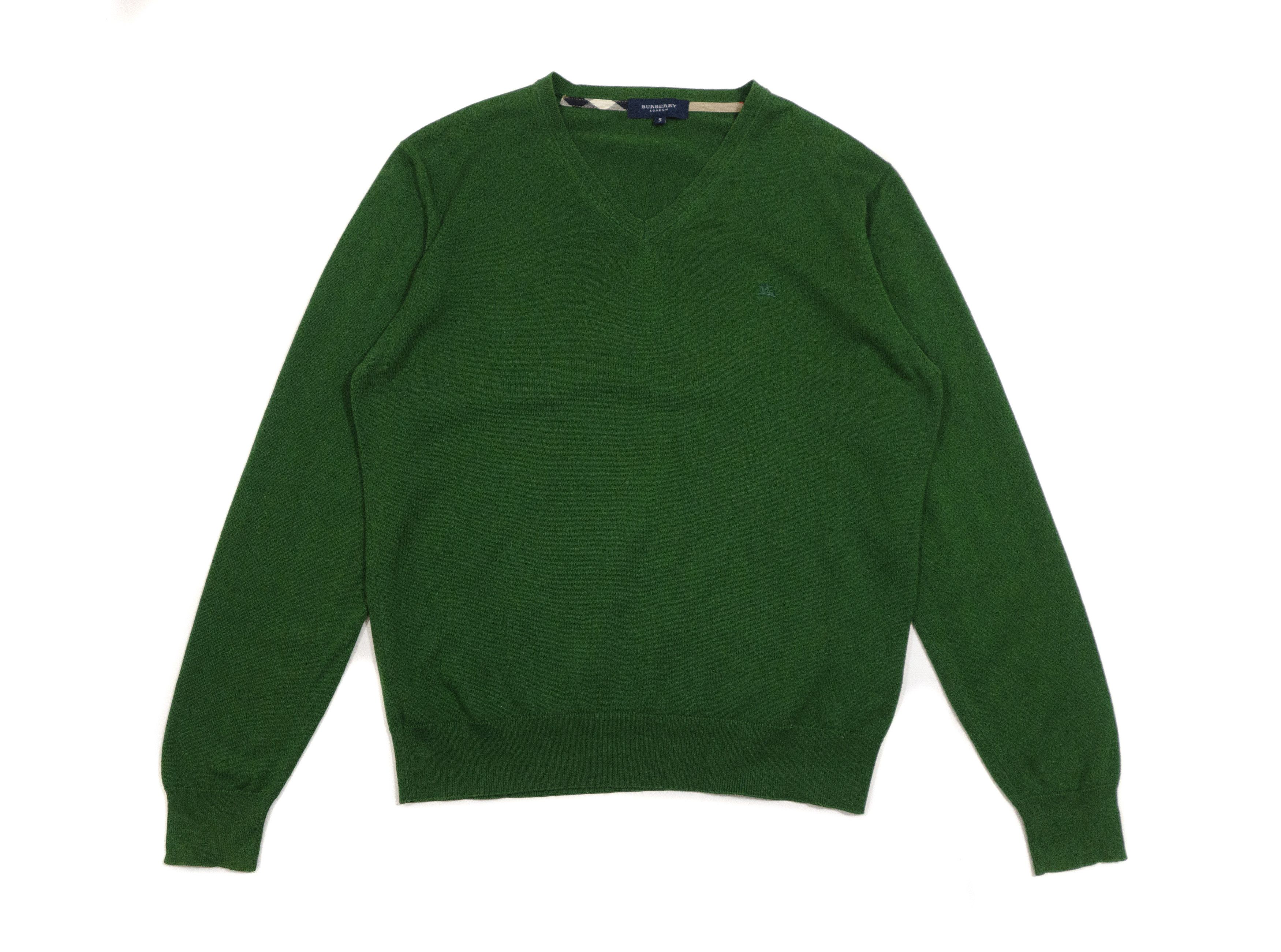 Burberry Vintage Burberrys Golf Rare Sweater V Neck Made In 