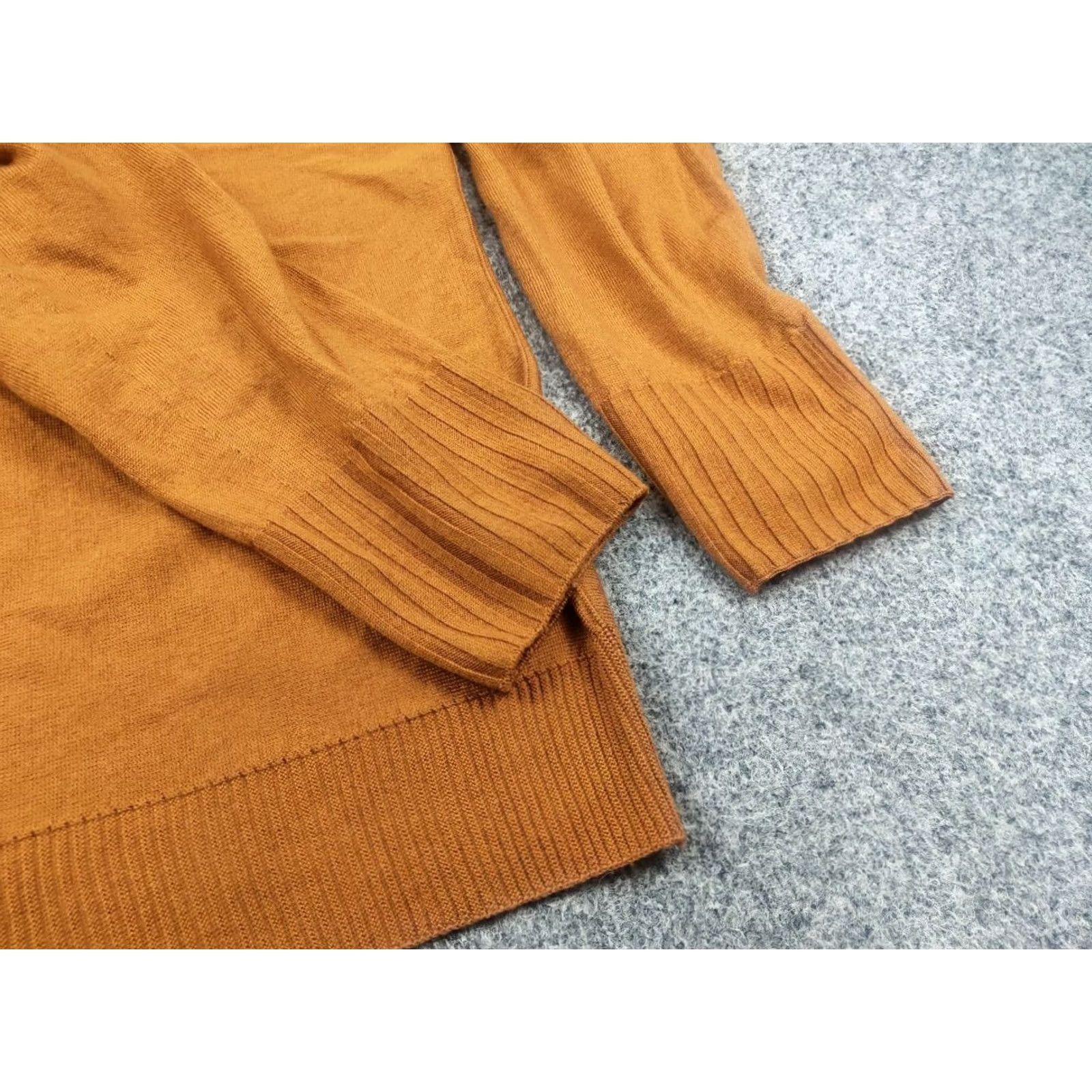 Vintage VINTAGE Oska German Design Light loose-fitting orange fabric blend minimalistic sweater Size M / US 6-8 / IT 42-44 - 5 Thumbnail